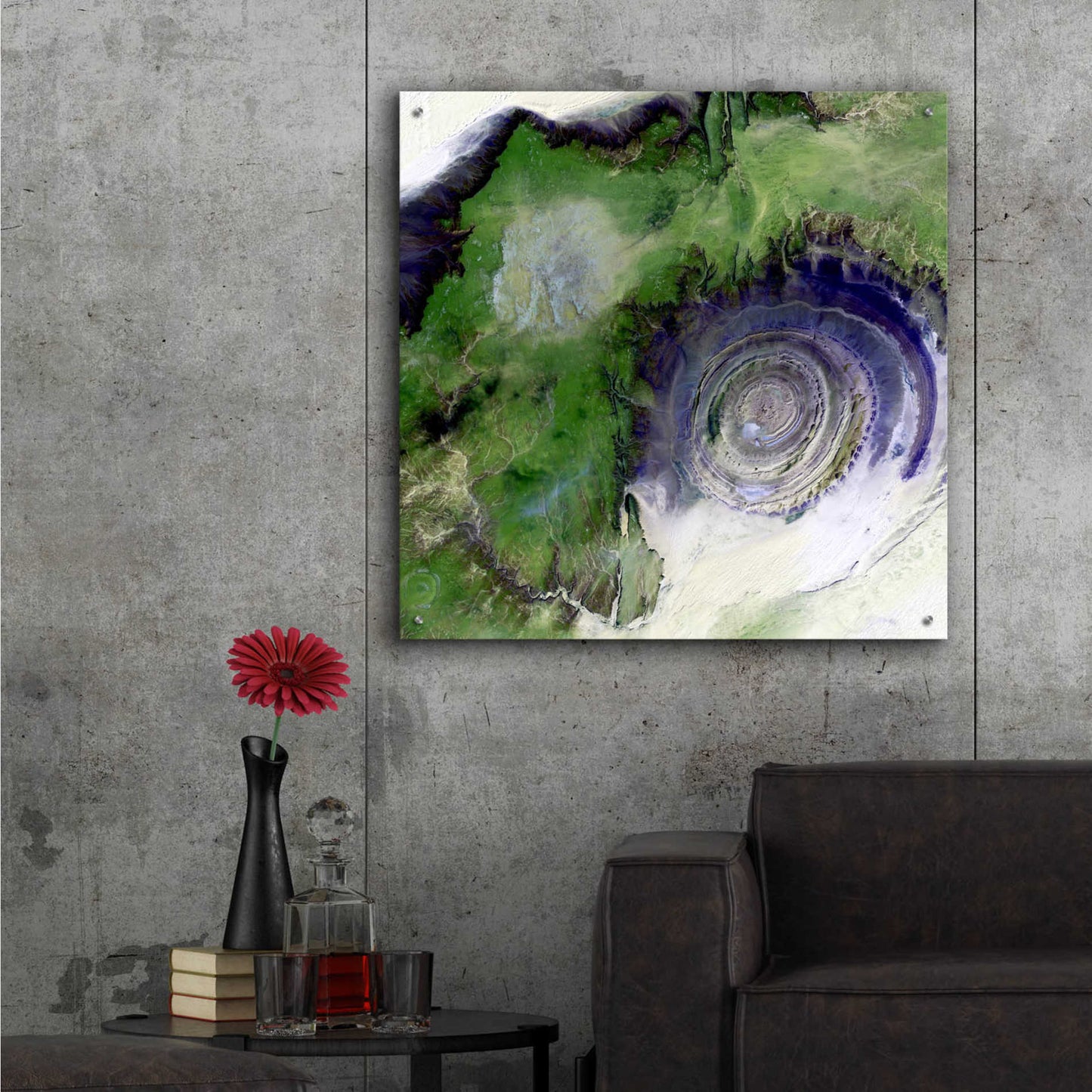 Epic Art 'Earth as Art: Richat Structure' Acrylic Glass Wall Art,36x36