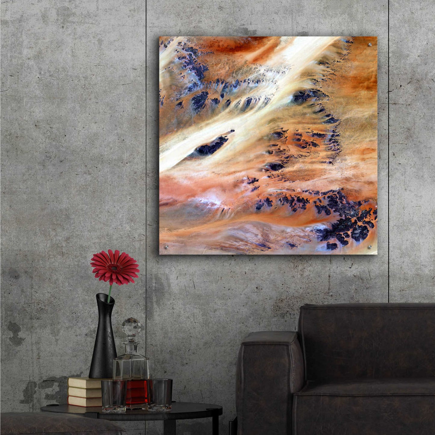 Epic Art 'Earth as Art: Terkezi Oasis' Acrylic Glass Wall Art,36x36
