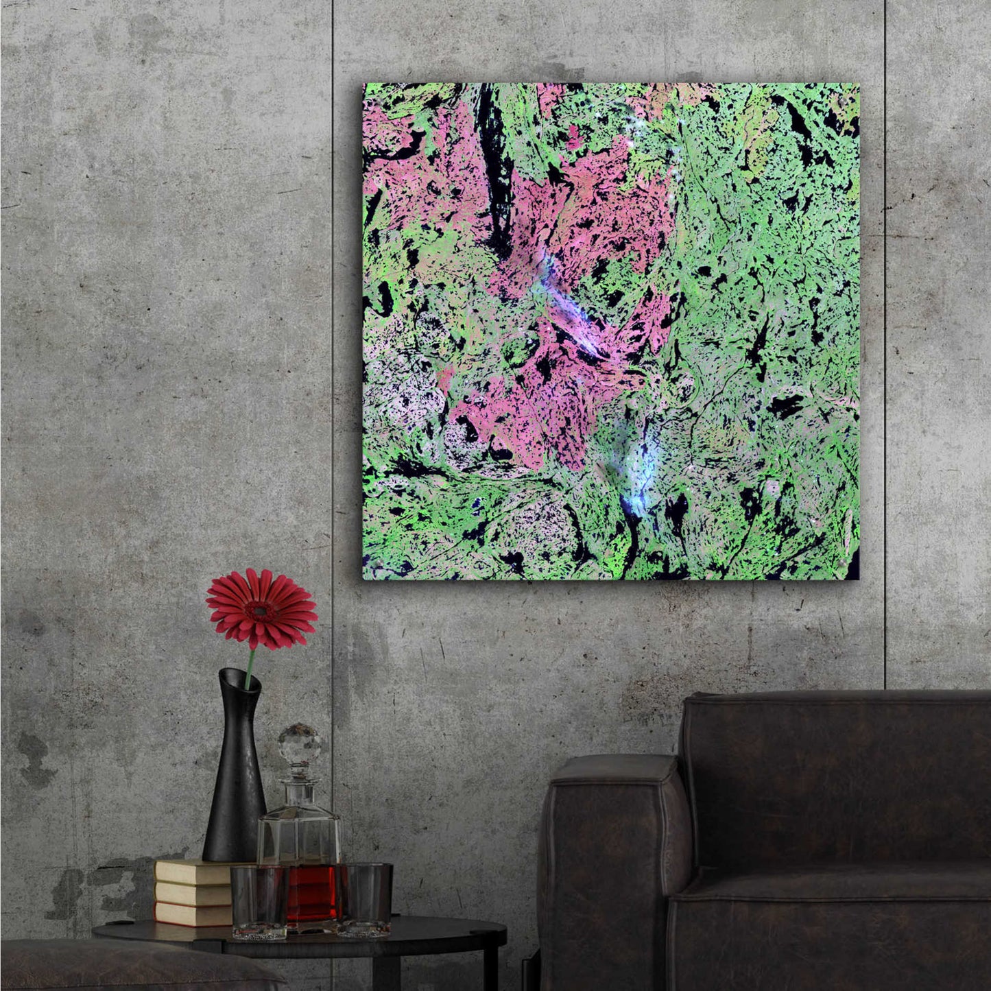 Epic Art 'Earth as Art: Yellowknife Wetlands' Acrylic Glass Wall Art,36x36