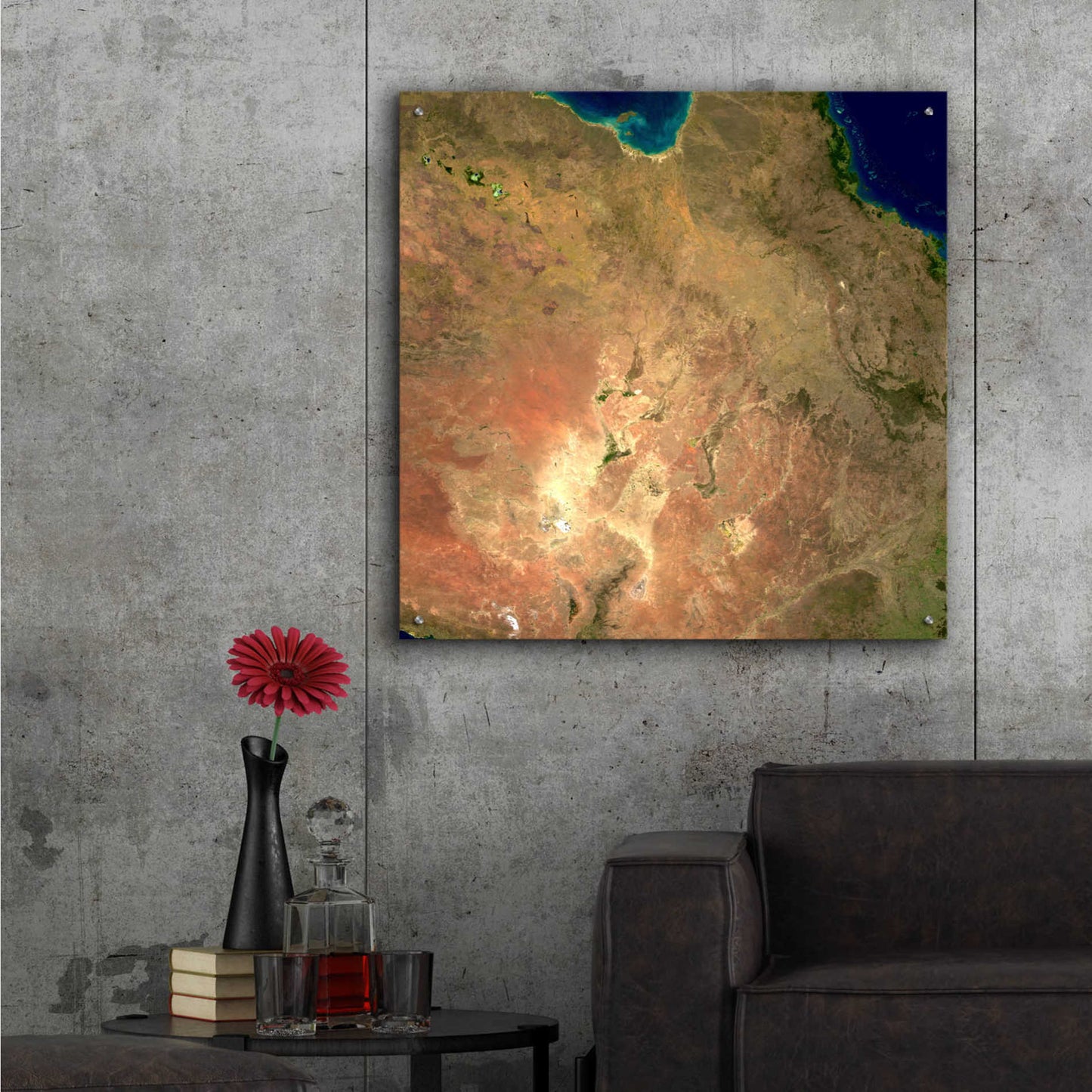 Epic Art 'Earth as Art: Australia ' Acrylic Glass Wall Art,36x36