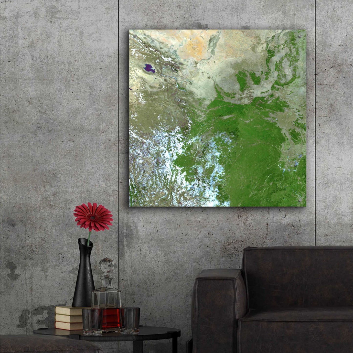 Epic Art 'Earth as Art: Eastern Asia' Acrylic Glass Wall Art,36x36