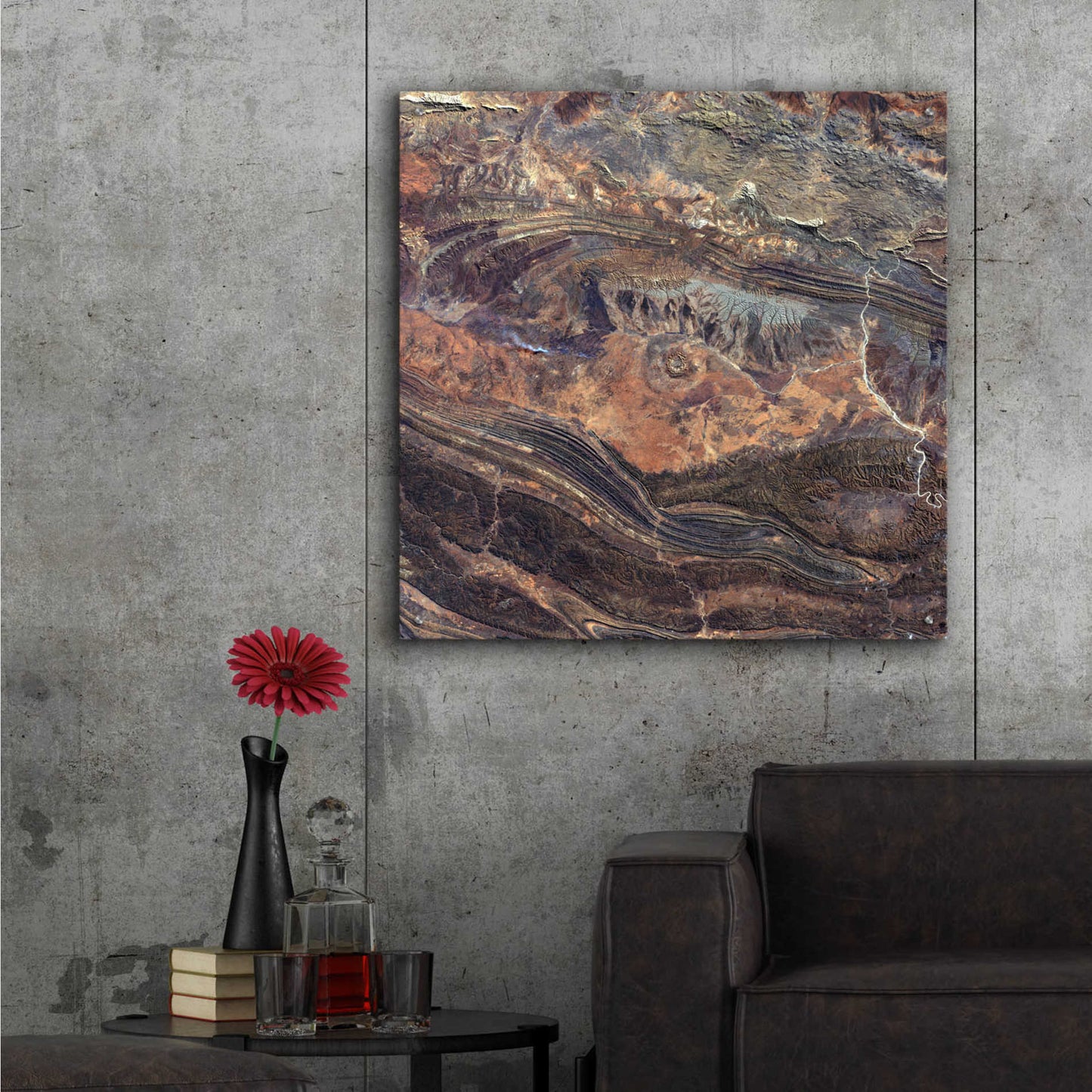Epic Art 'Earth as Art: Gosses Bluff' Acrylic Glass Wall Art,36x36