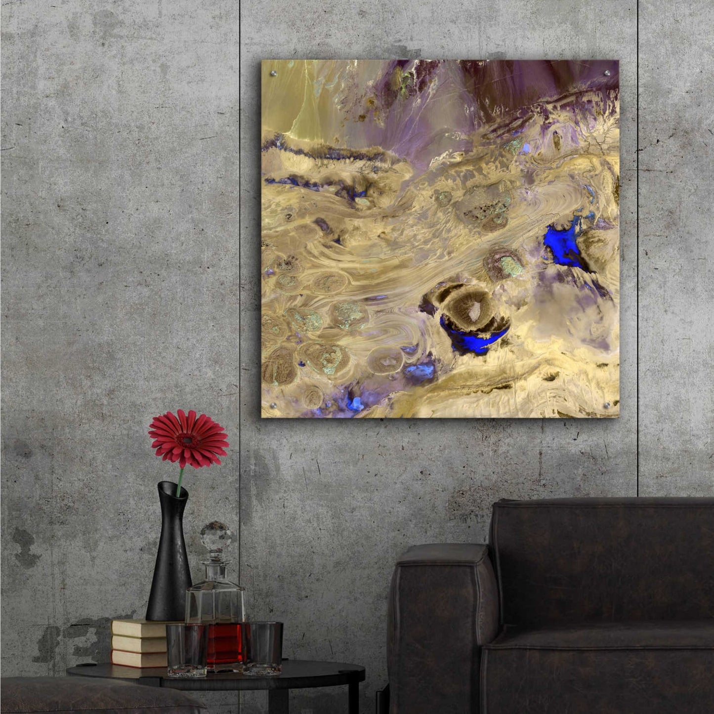 Epic Art 'Earth as Art: Great Salt Desert' Acrylic Glass Wall Art,36x36