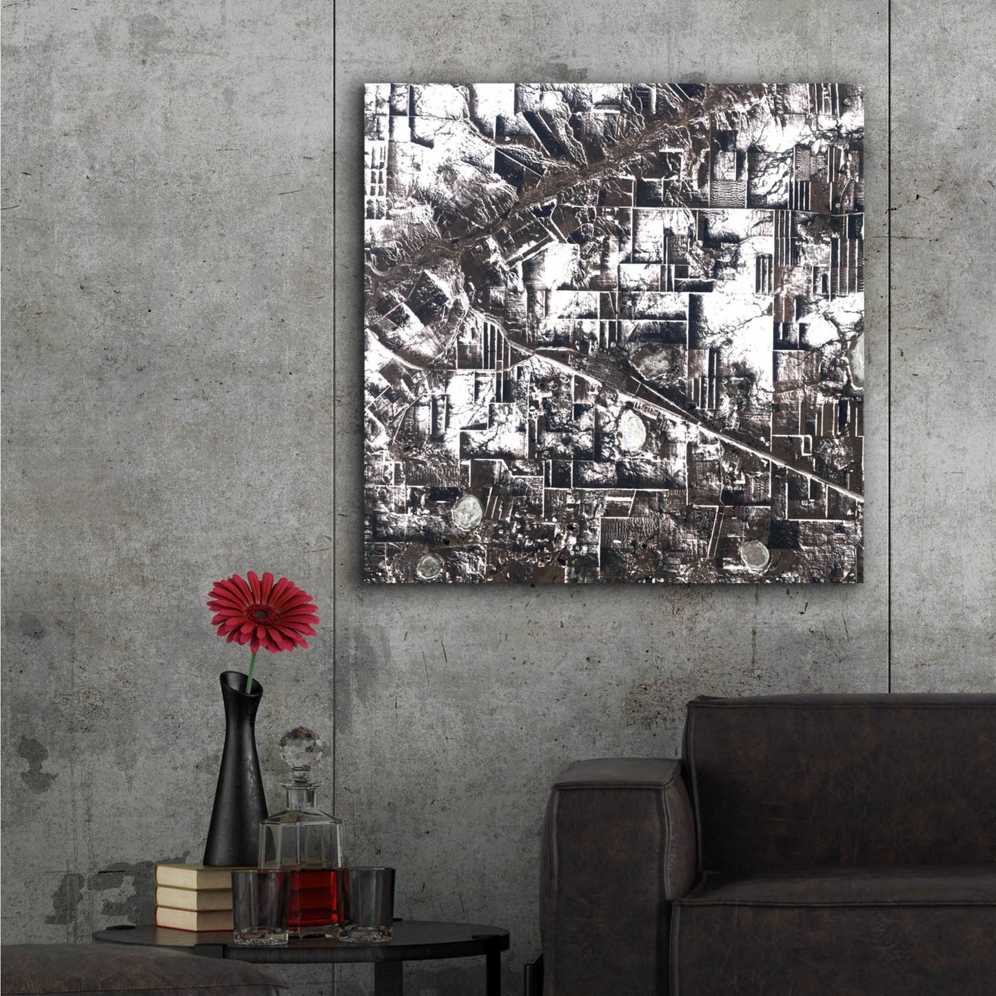 Epic Art 'Earth as Art: Northern Kazakhstan ' Acrylic Glass Wall Art,36x36