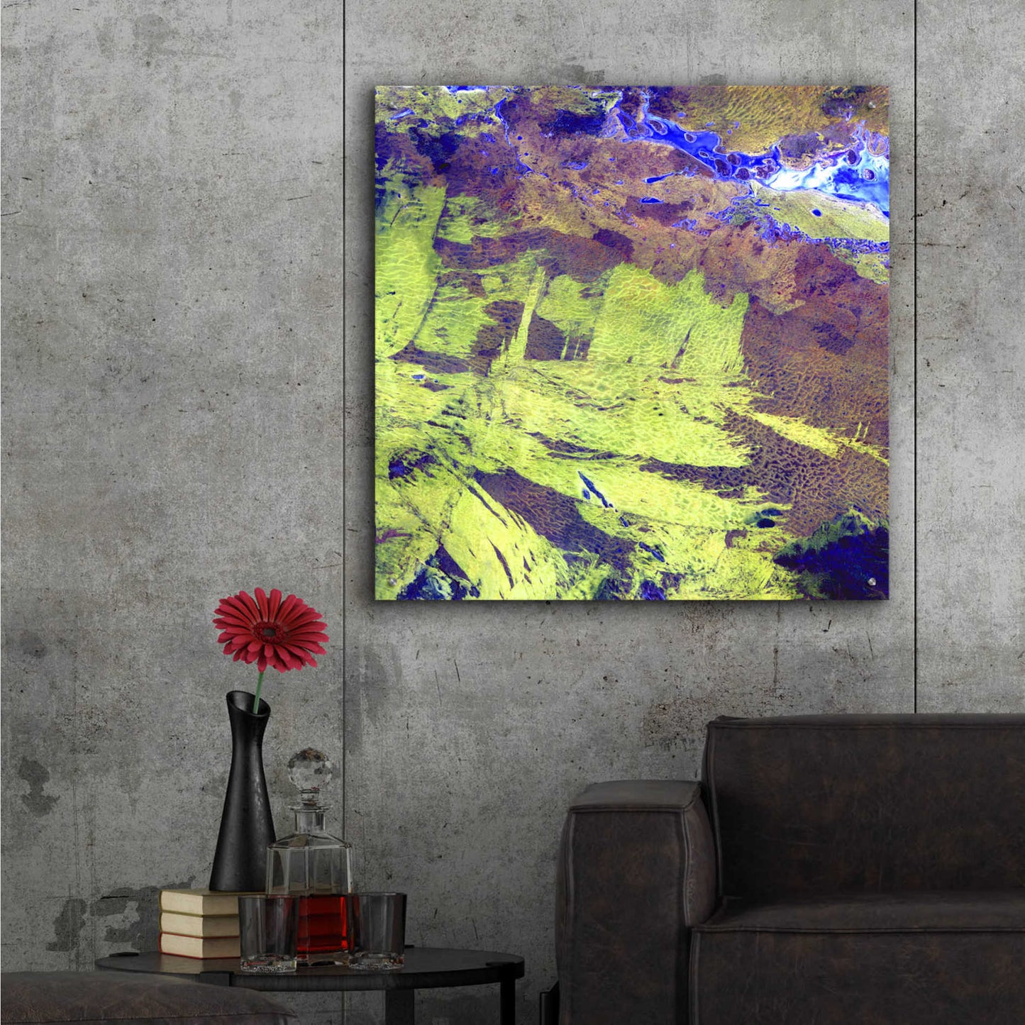 Epic Art 'Earth as Art: Lake Amadeus' Acrylic Glass Wall Art,36x36