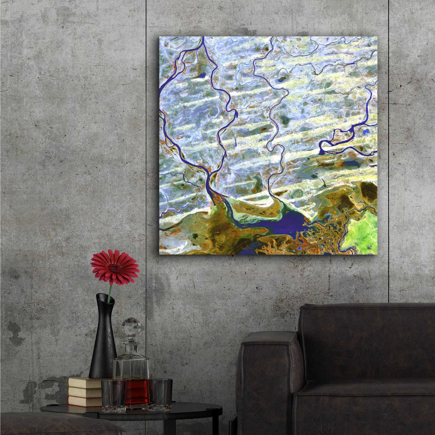 Epic Art 'Earth as Art: Niger River' Acrylic Glass Wall Art,36x36