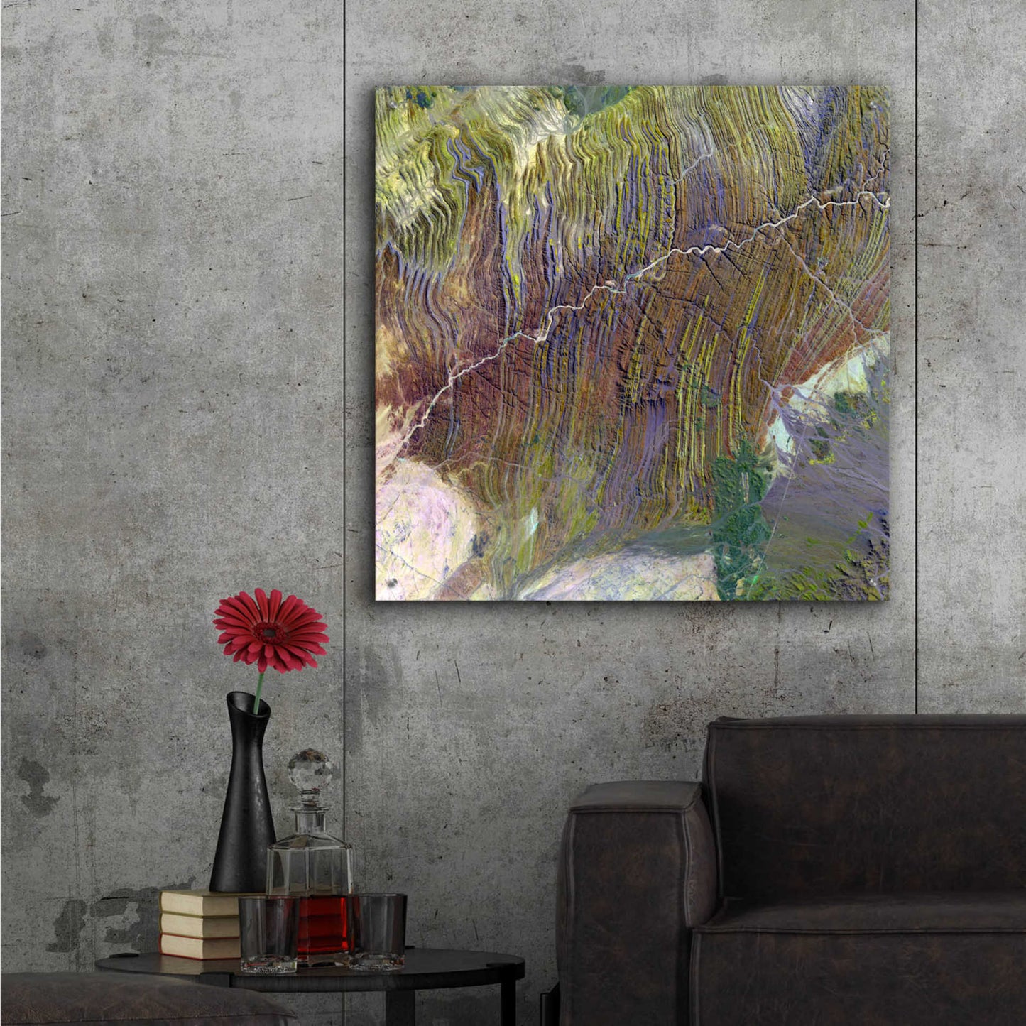 Epic Art 'Earth as Art: Ugab River' Acrylic Glass Wall Art,36x36