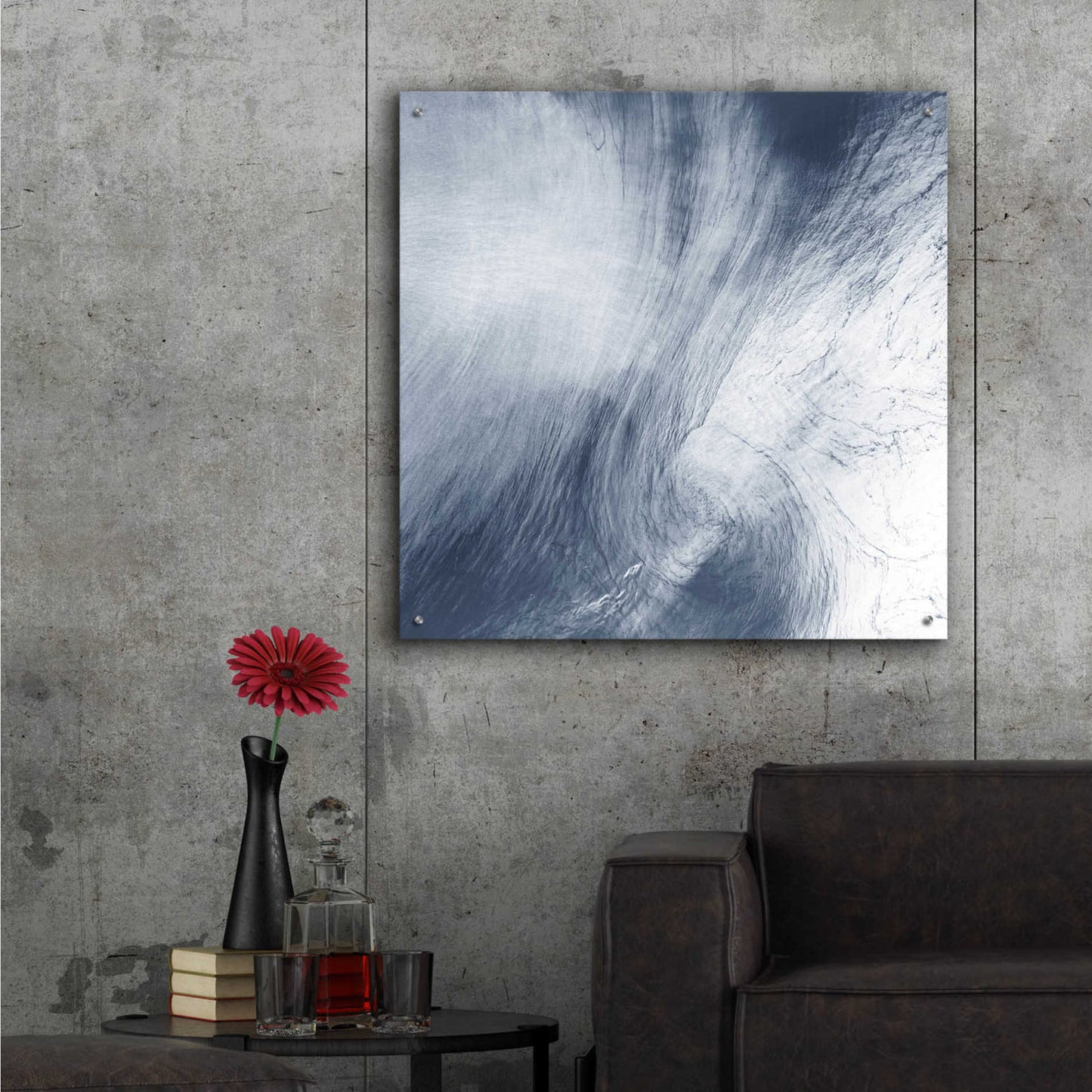 Epic Art 'Earth as Art: Whirlpool Clouds' Acrylic Glass Wall Art,36x36