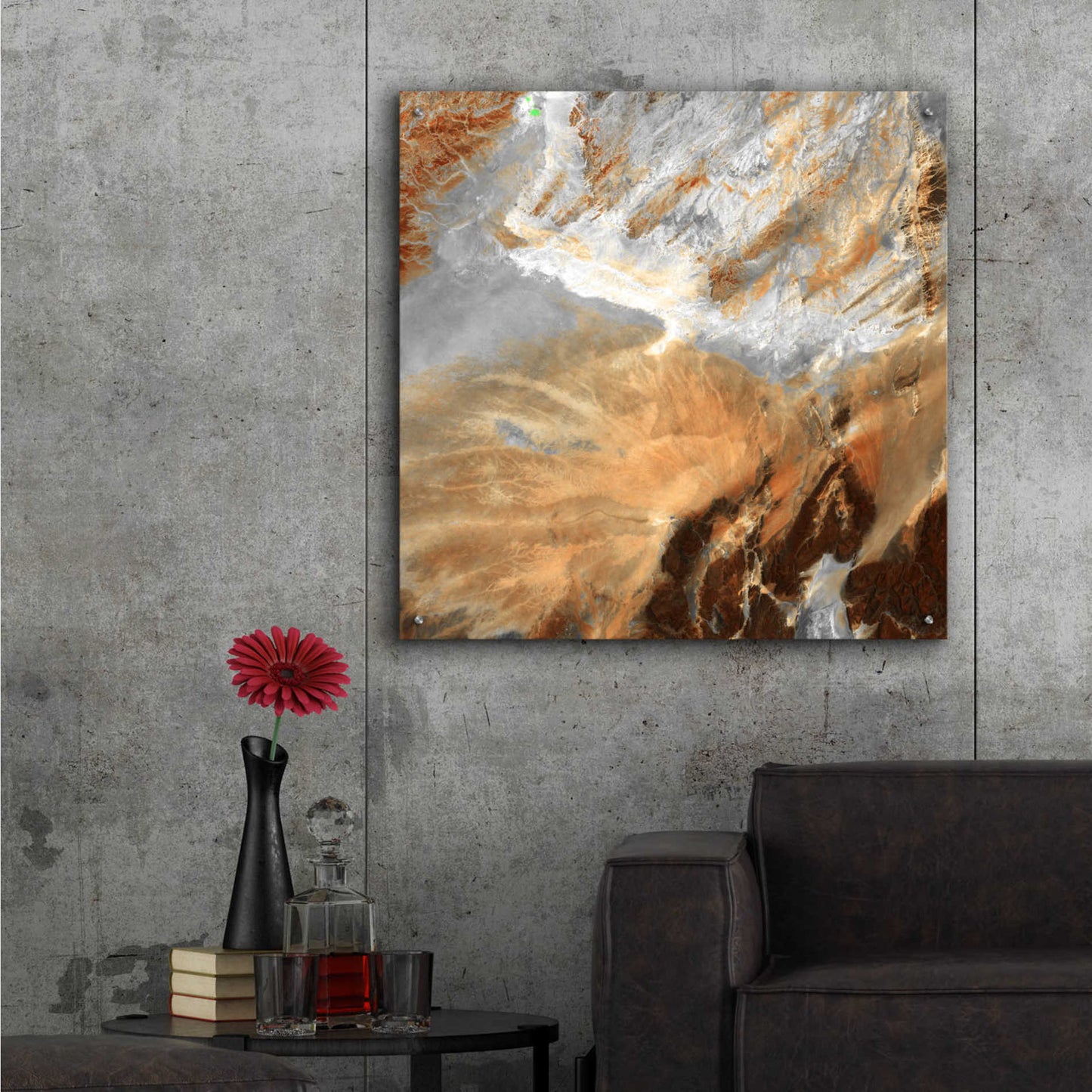 Epic Art 'Earth as Art: Algerian Sahara,' Acrylic Glass Wall Art,36x36