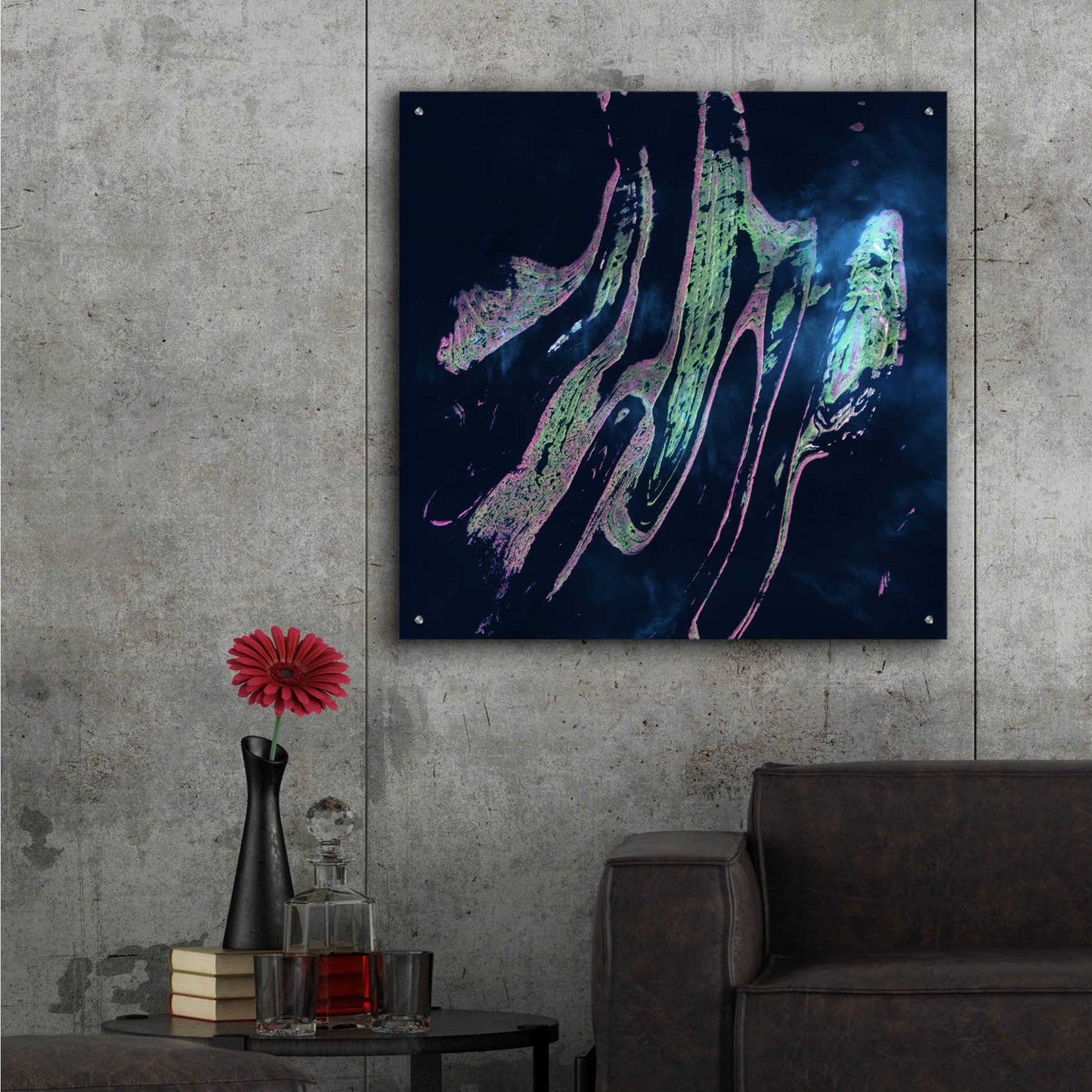 Epic Art 'Earth as Art: Belcher Islands,' Acrylic Glass Wall Art,36x36