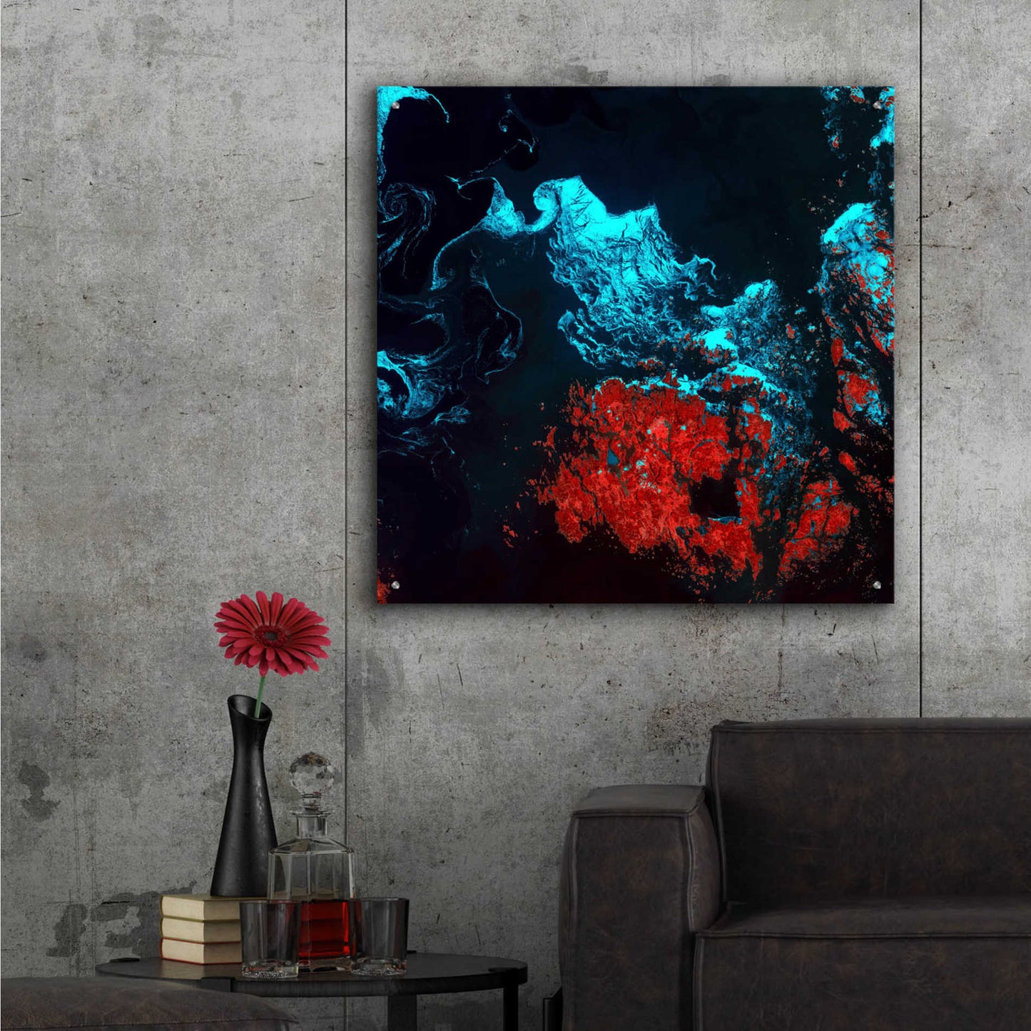Epic Art 'Earth as Art: Ghostly Ice,' Acrylic Glass Wall Art,36x36