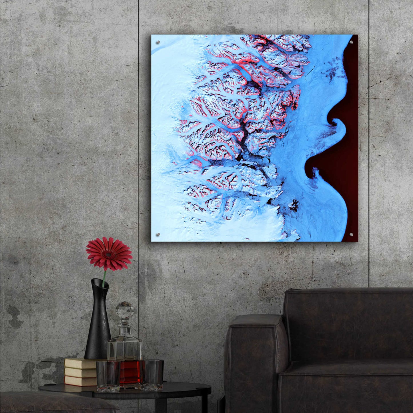 Epic Art 'Earth as Art: Ice Waves,' Acrylic Glass Wall Art,36x36