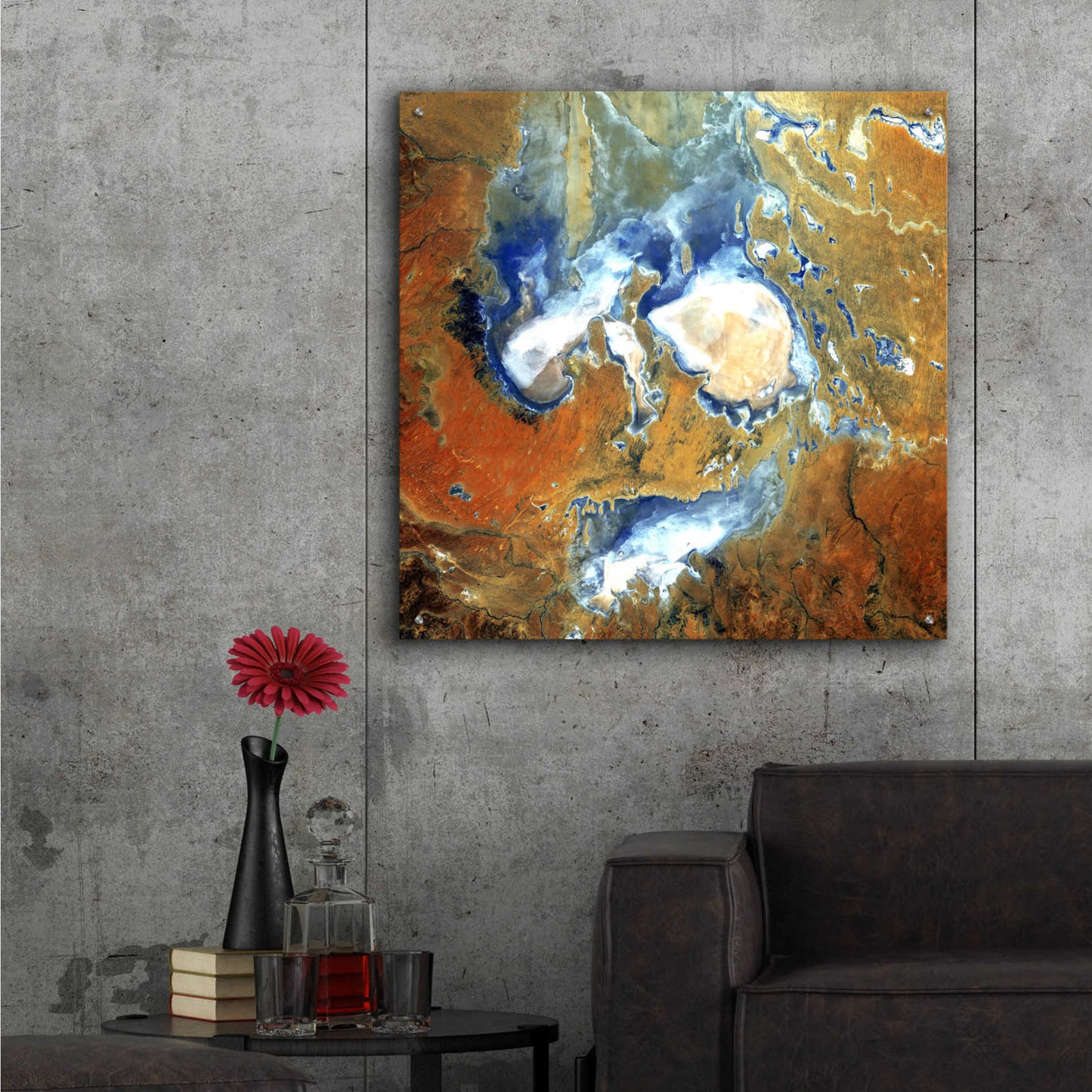 Epic Art 'Earth as Art: Lake Eyre,' Acrylic Glass Wall Art,36x36