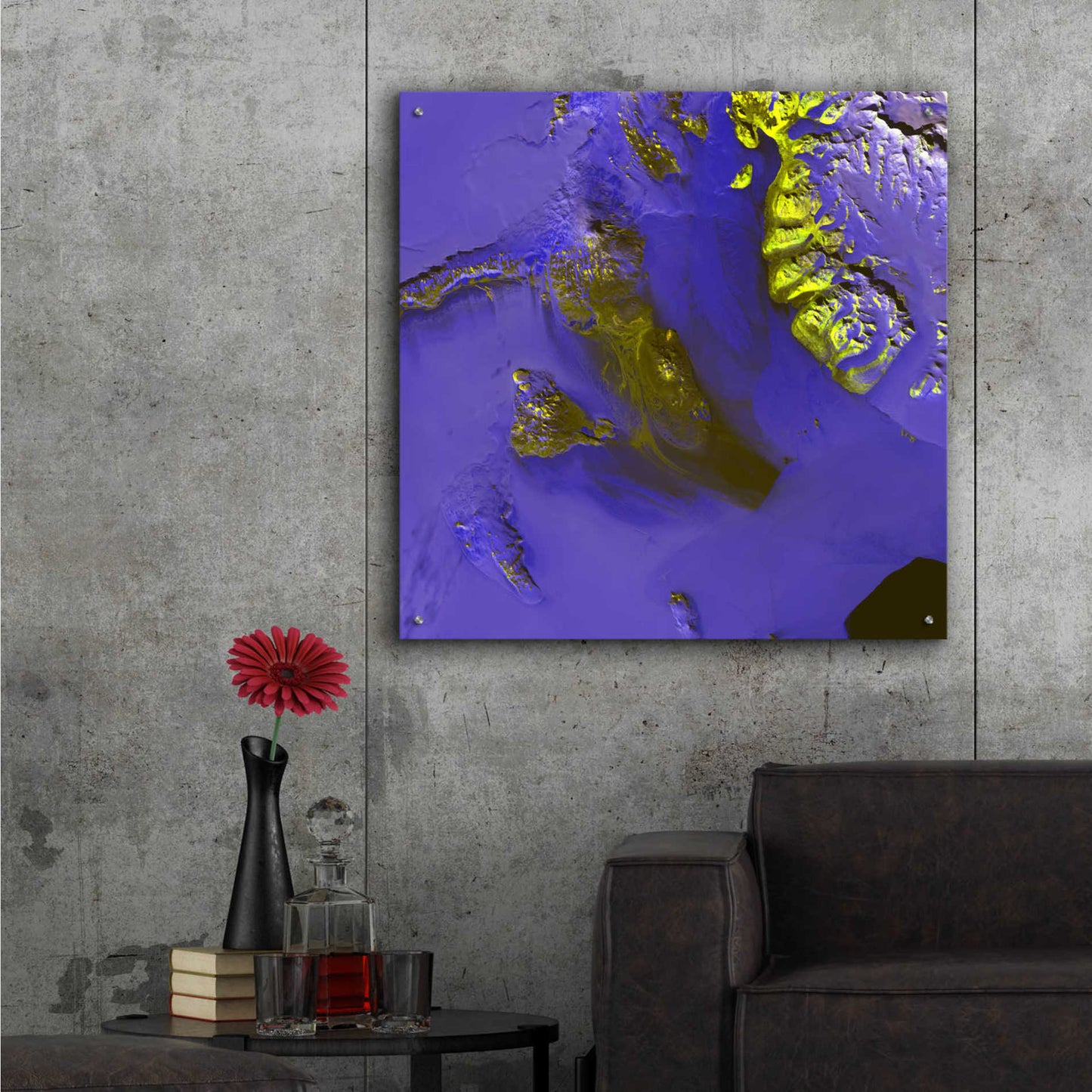 Epic Art 'Earth as Art: Koettlitz Glacier,' Acrylic Glass Wall Art,36x36