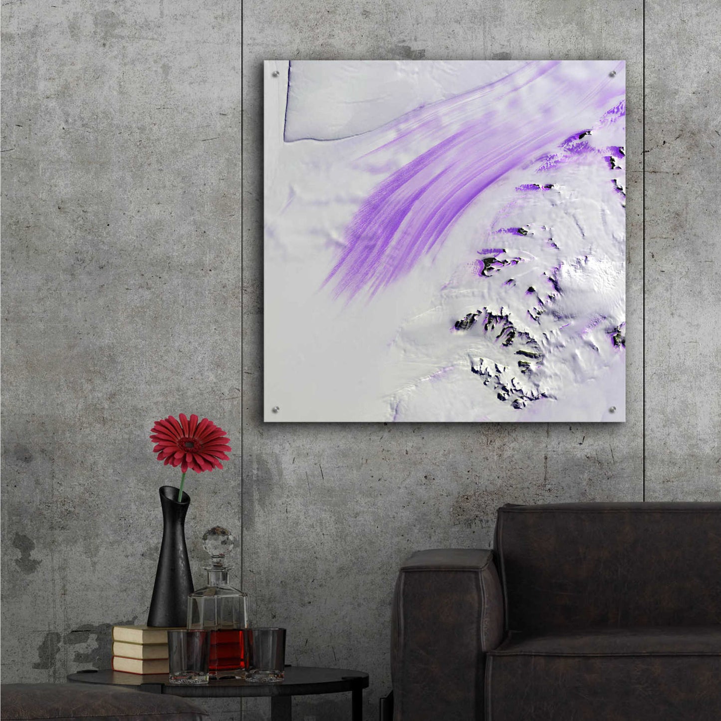 Epic Art 'Earth as Art: Slessor Glacier,' Acrylic Glass Wall Art,36x36