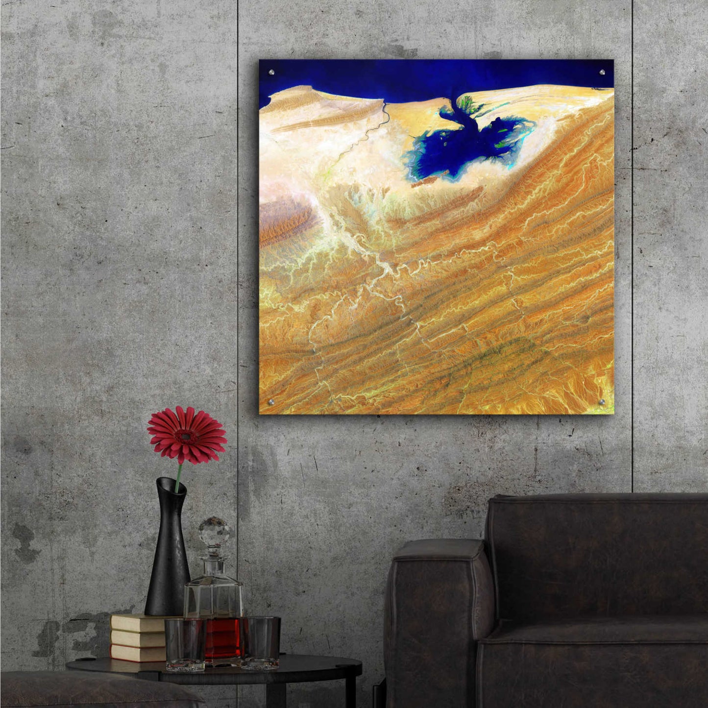 Epic Art 'Earth as Art: Ink Stain,' Acrylic Glass Wall Art,36x36