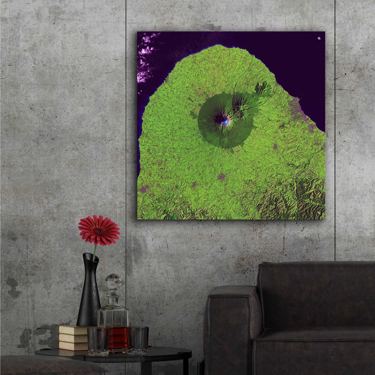 Epic Art 'Earth as Art: Mount Taranaki,' Acrylic Glass Wall Art,36x36