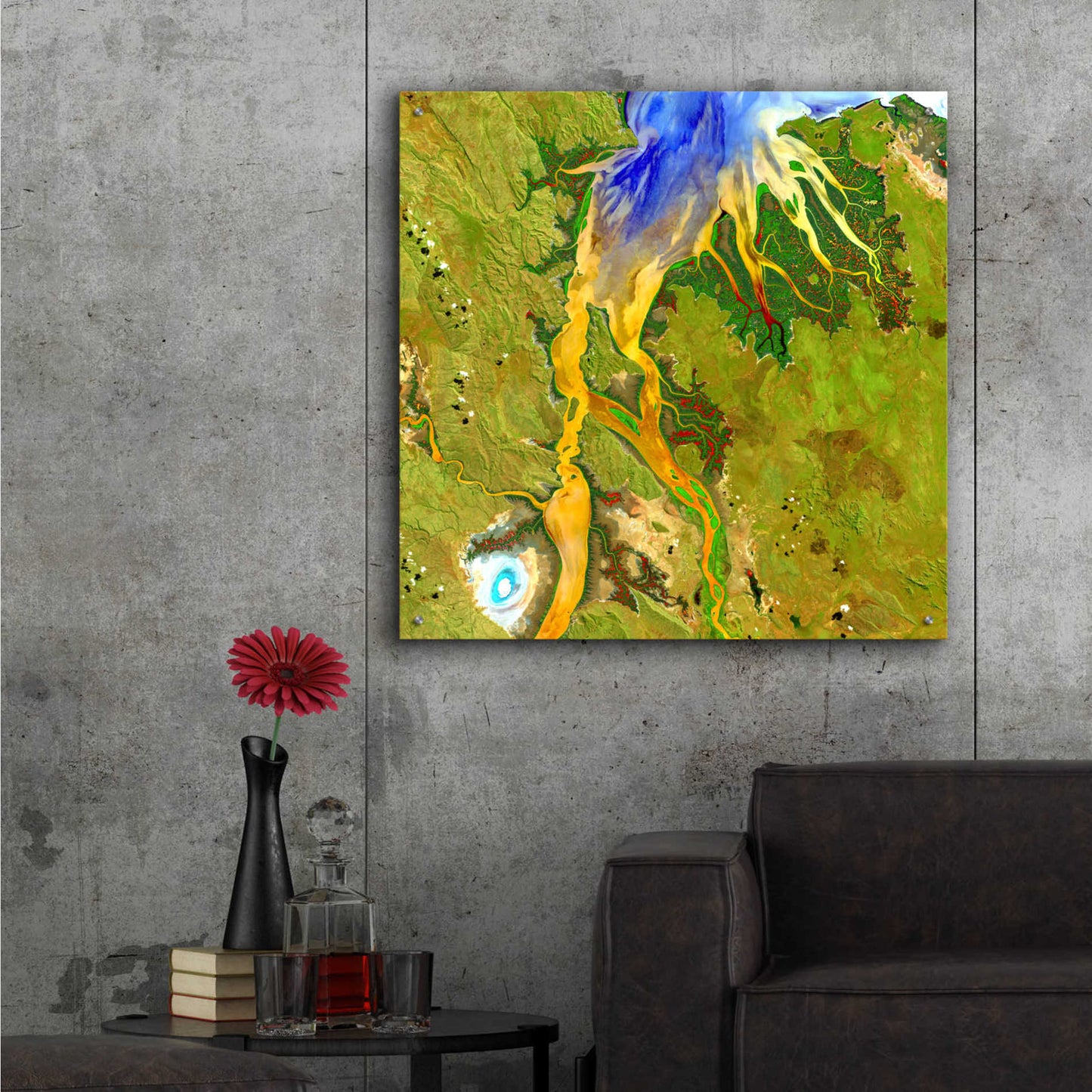 Epic Art 'Earth as Art: Nature's Patterns,' Acrylic Glass Wall Art,36x36