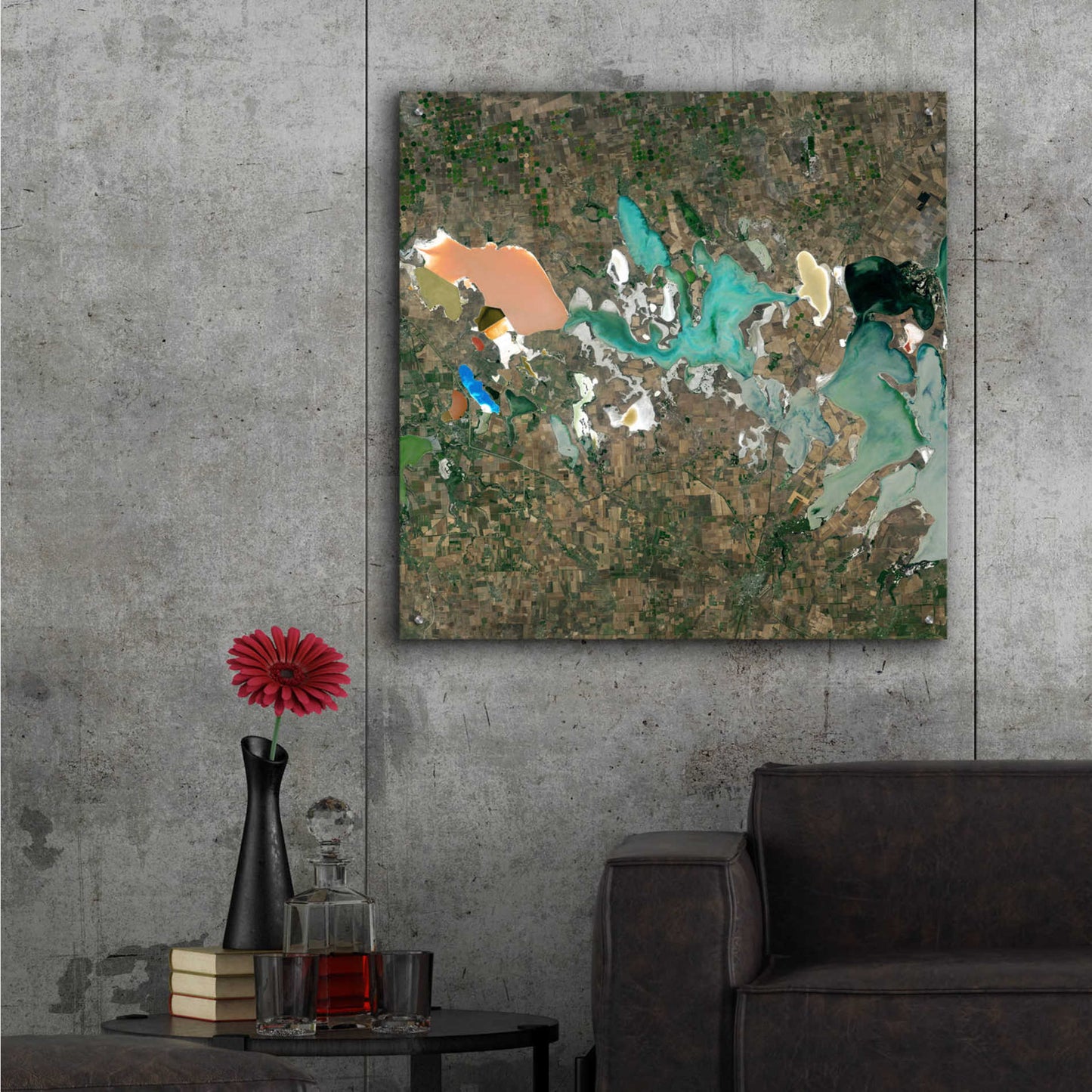 Epic Art 'Earth as Art: Putrid Sea,' Acrylic Glass Wall Art,36x36