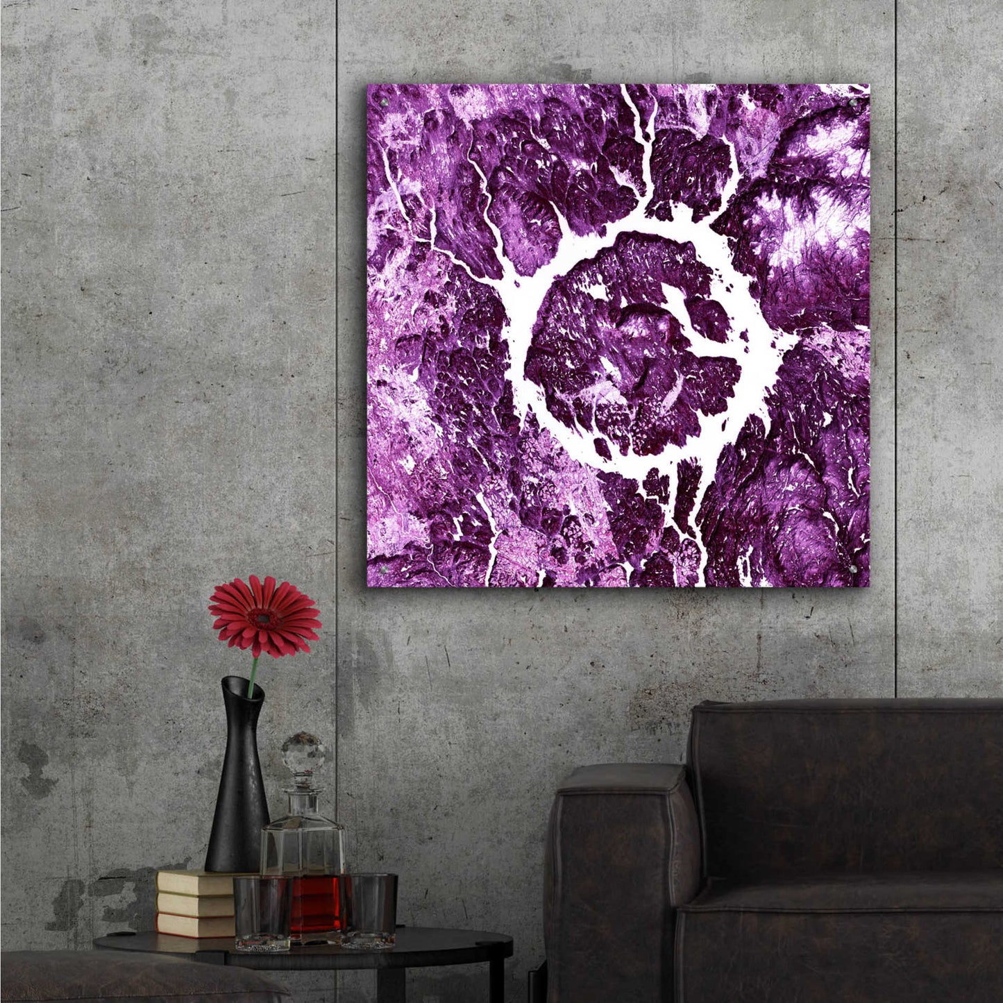 Epic Art 'Earth as Art: Eye of Quebec,' Acrylic Glass Wall Art,36x36