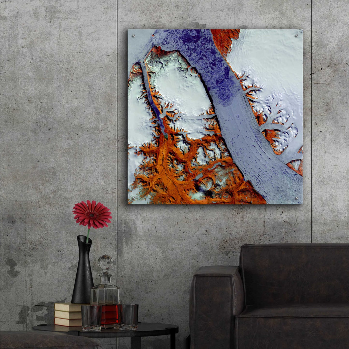 Epic Art 'Earth as Art: Petermann Glacier,' Acrylic Glass Wall Art,36x36