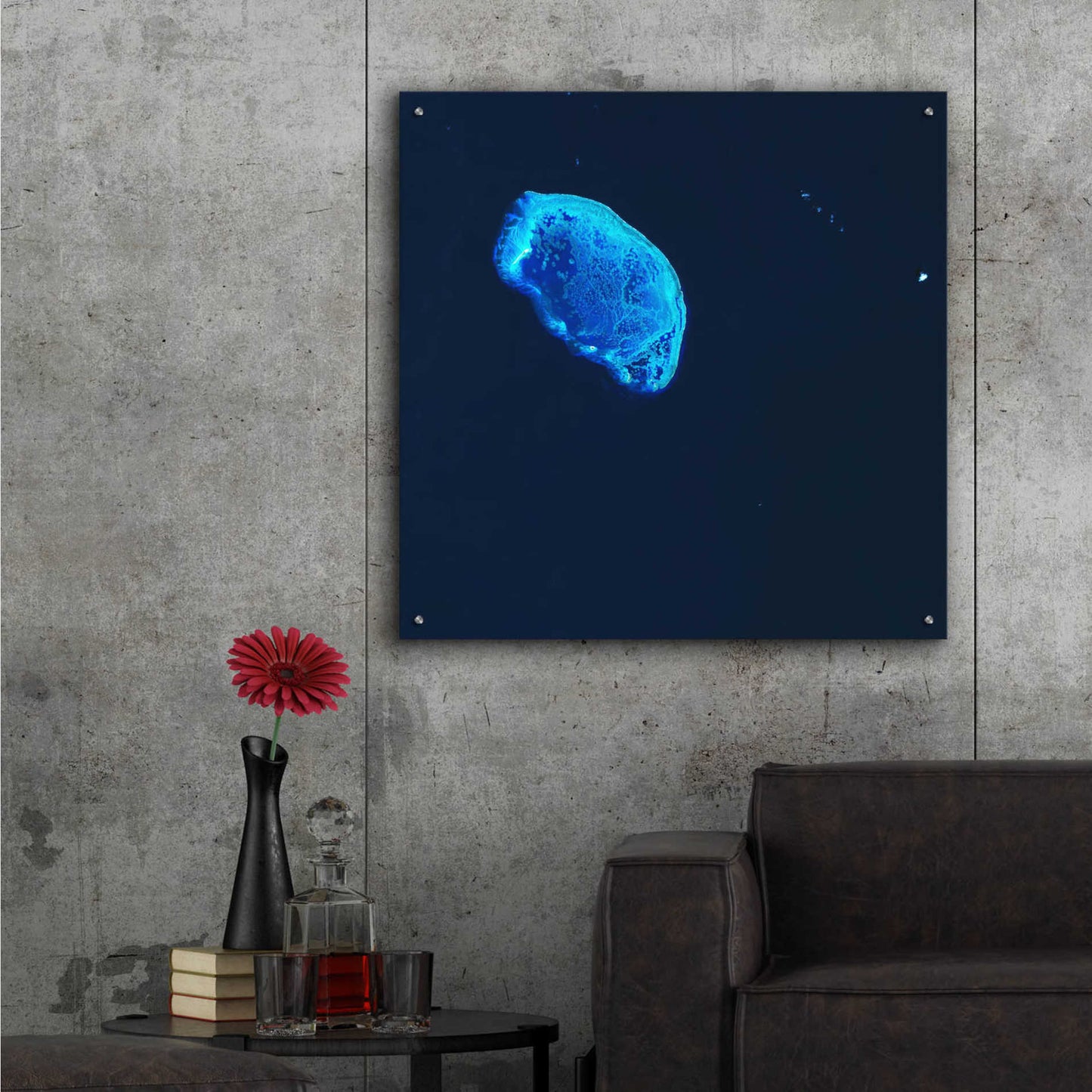 Epic Art 'Earth as Art: Scorpion Reef,' Acrylic Glass Wall Art,36x36
