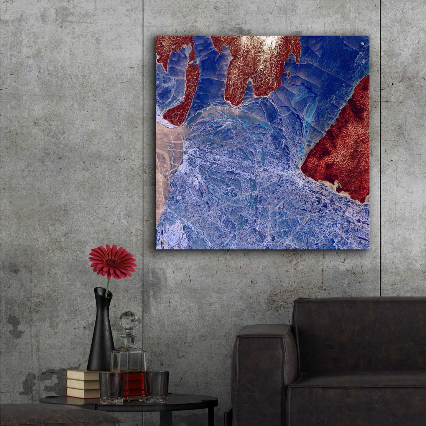 Epic Art 'Earth as Art: Fractured,' Acrylic Glass Wall Art,36x36