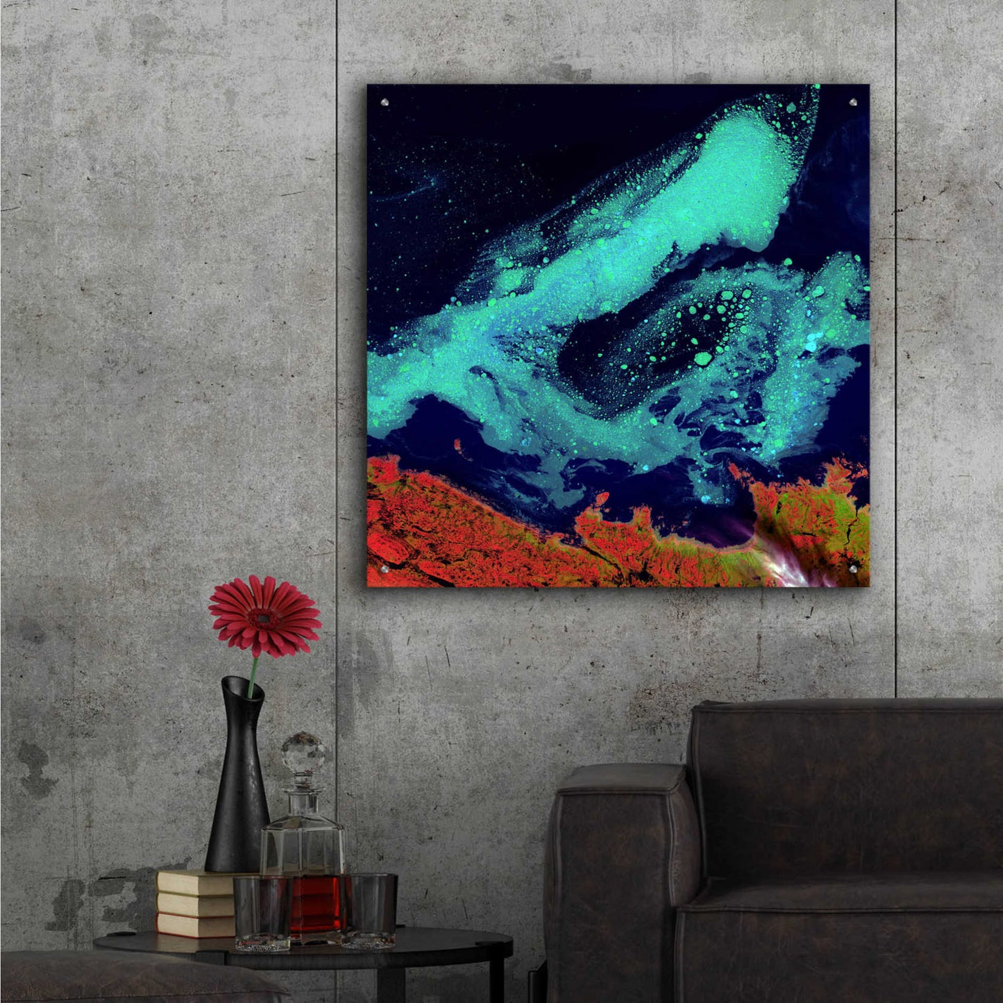 Epic Art 'Earth as Art: Icy Vortex,' Acrylic Glass Wall Art,36x36