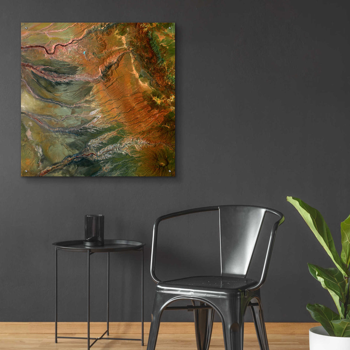 Epic Art 'Earth as Art: Moody Carvings,' Acrylic Glass Wall Art,36x36