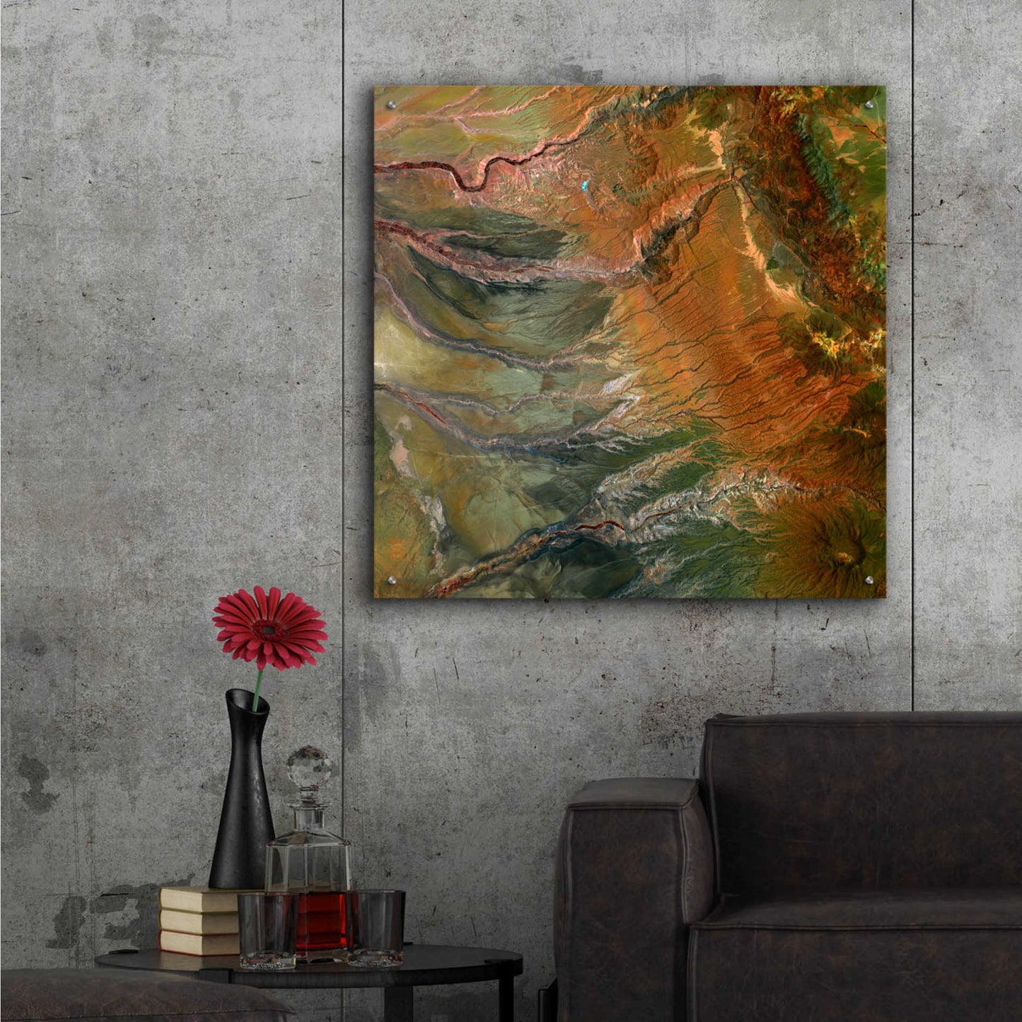 Epic Art 'Earth as Art: Moody Carvings,' Acrylic Glass Wall Art,36x36