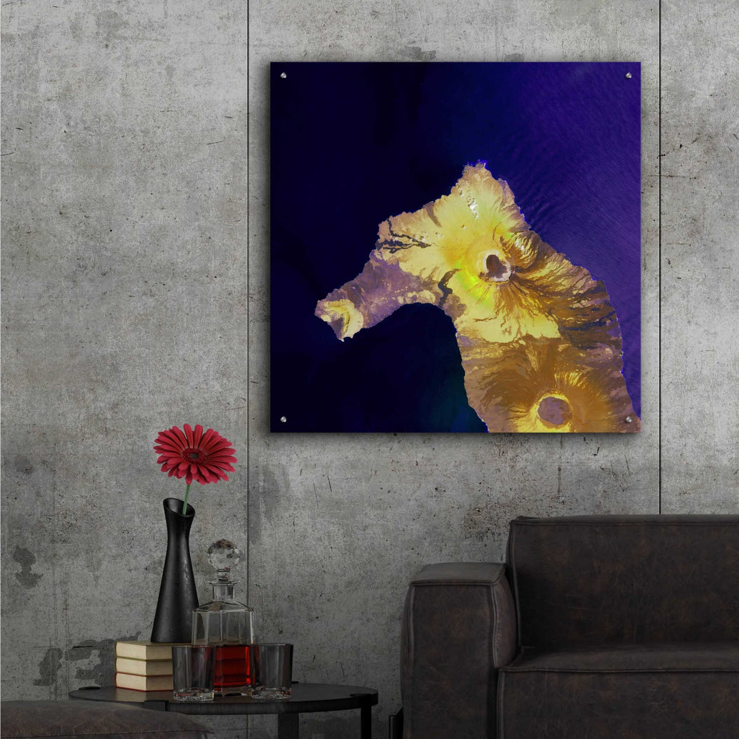 Epic Art 'Earth as Art: Painted Horse,' Acrylic Glass Wall Art,36x36