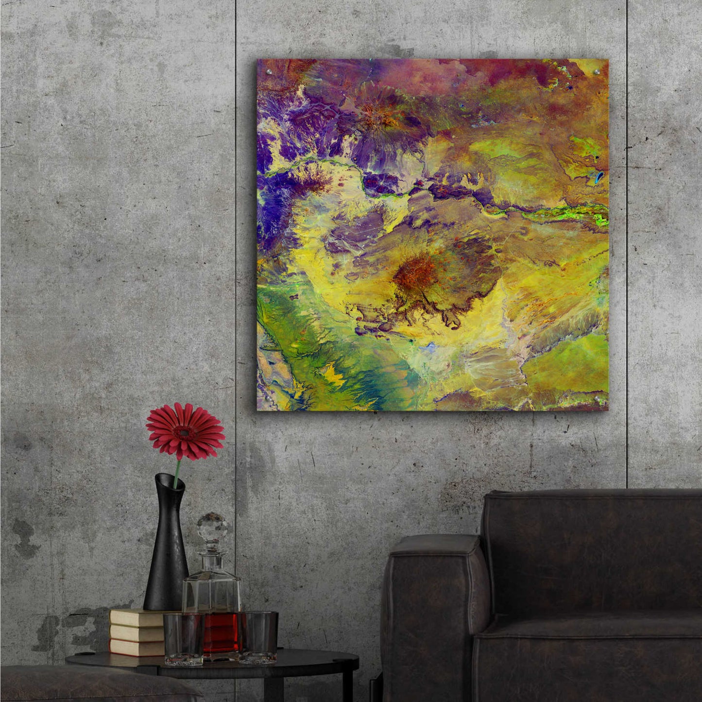 Epic Art 'Earth as Art: Sabotage,' Acrylic Glass Wall Art,36x36