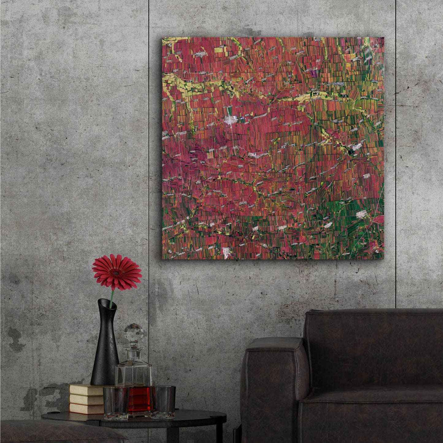 Epic Art 'Earth as Art: Shifting Shapes,' Acrylic Glass Wall Art,36x36