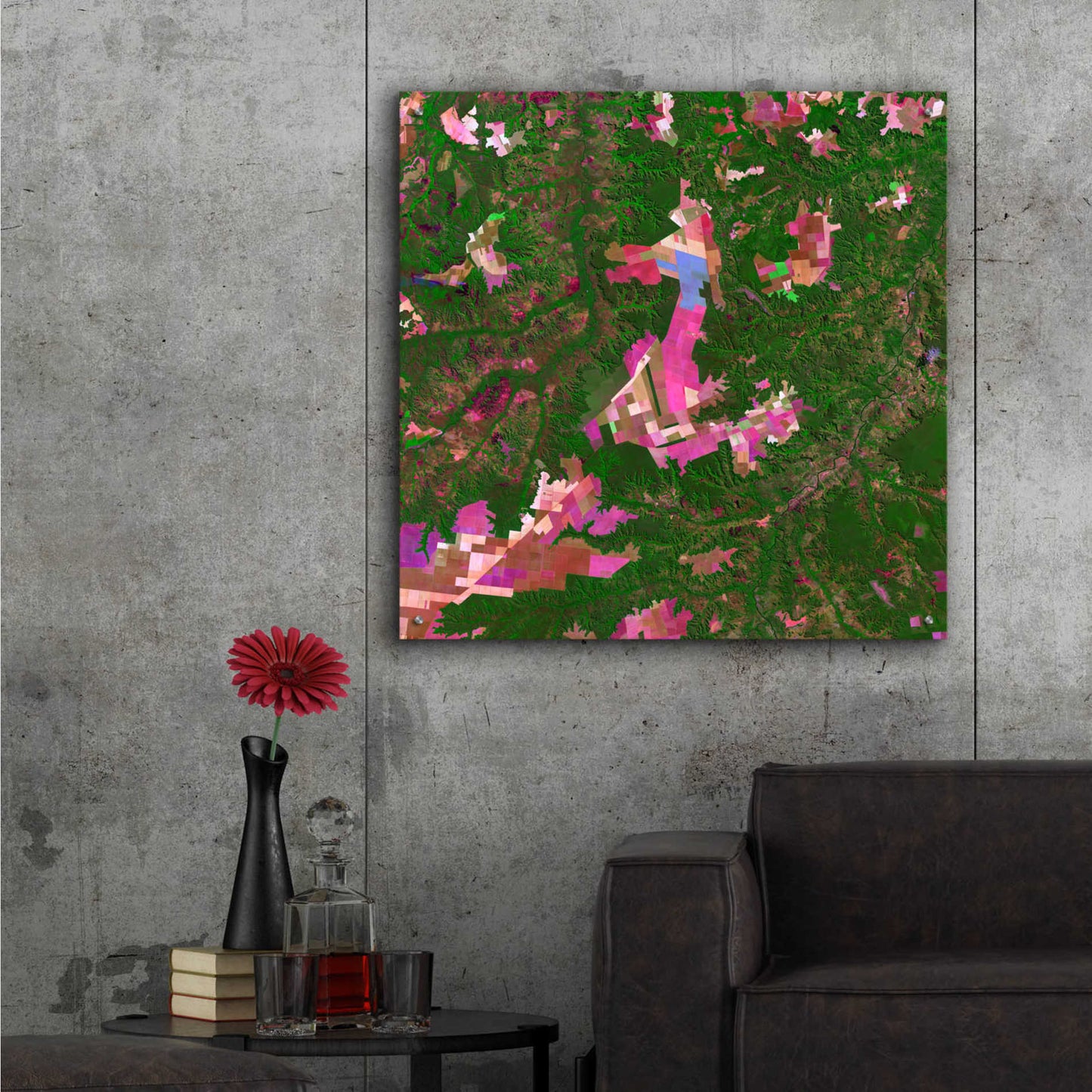 Epic Art 'Earth as Art: Southwestern Abstract,' Acrylic Glass Wall Art,36x36