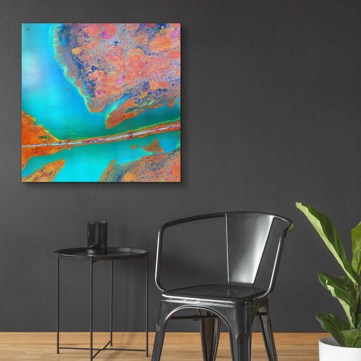 Epic Art 'Earth as Art: A Study in Algae,' Acrylic Glass Wall Art,36x36
