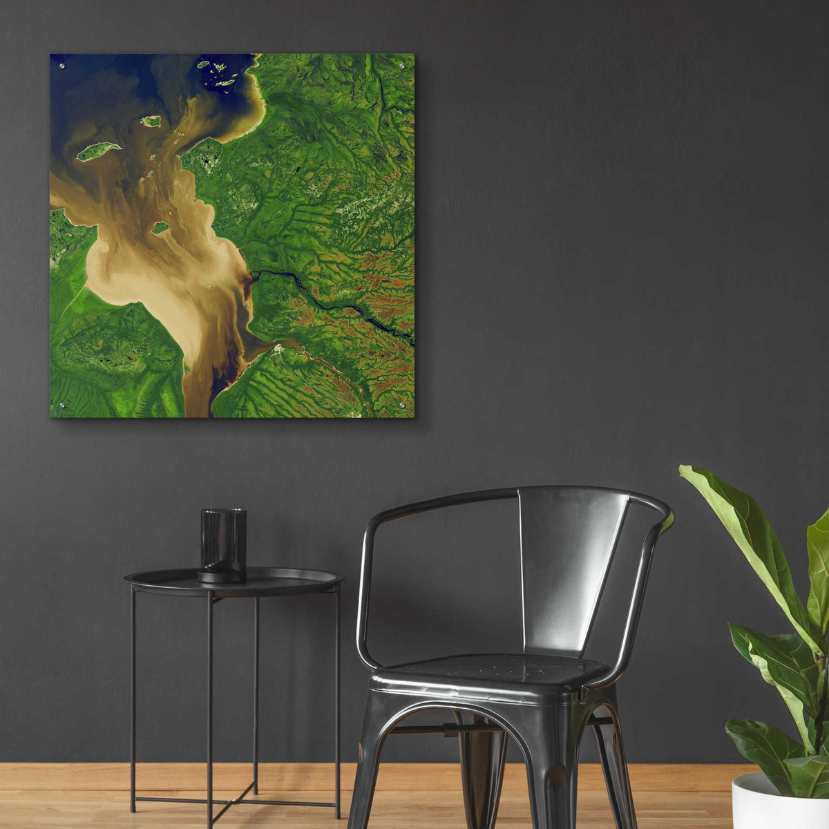 Epic Art 'Earth as Art: Facing the Tide,' Acrylic Glass Wall Art,36x36