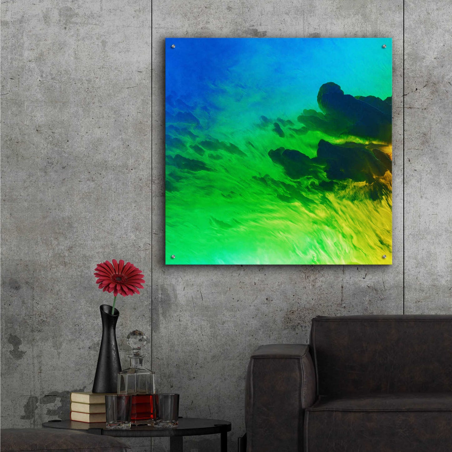 Epic Art 'Earth as Art: Luminescence,' Acrylic Glass Wall Art,36x36