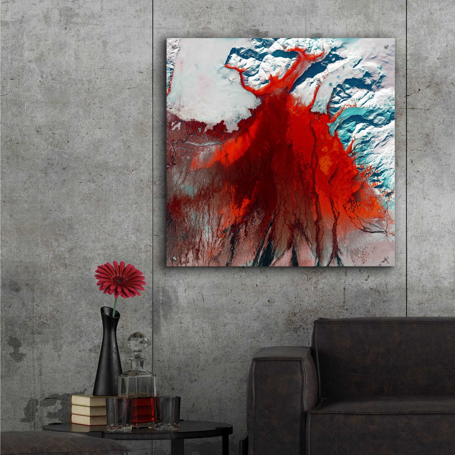 Epic Art 'Earth as Art: Outburst,' Acrylic Glass Wall Art,36x36