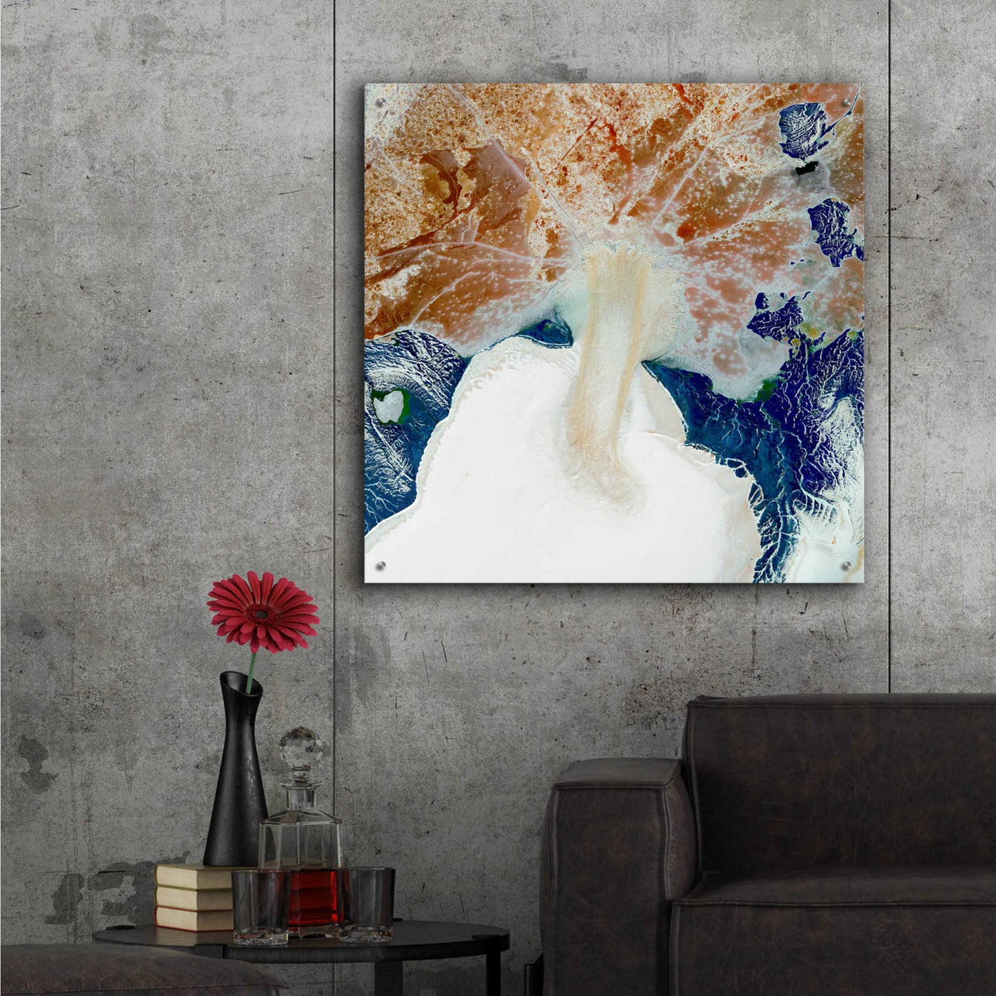Epic Art 'Earth as Art: Rapid Ice Movement,' Acrylic Glass Wall Art,36x36