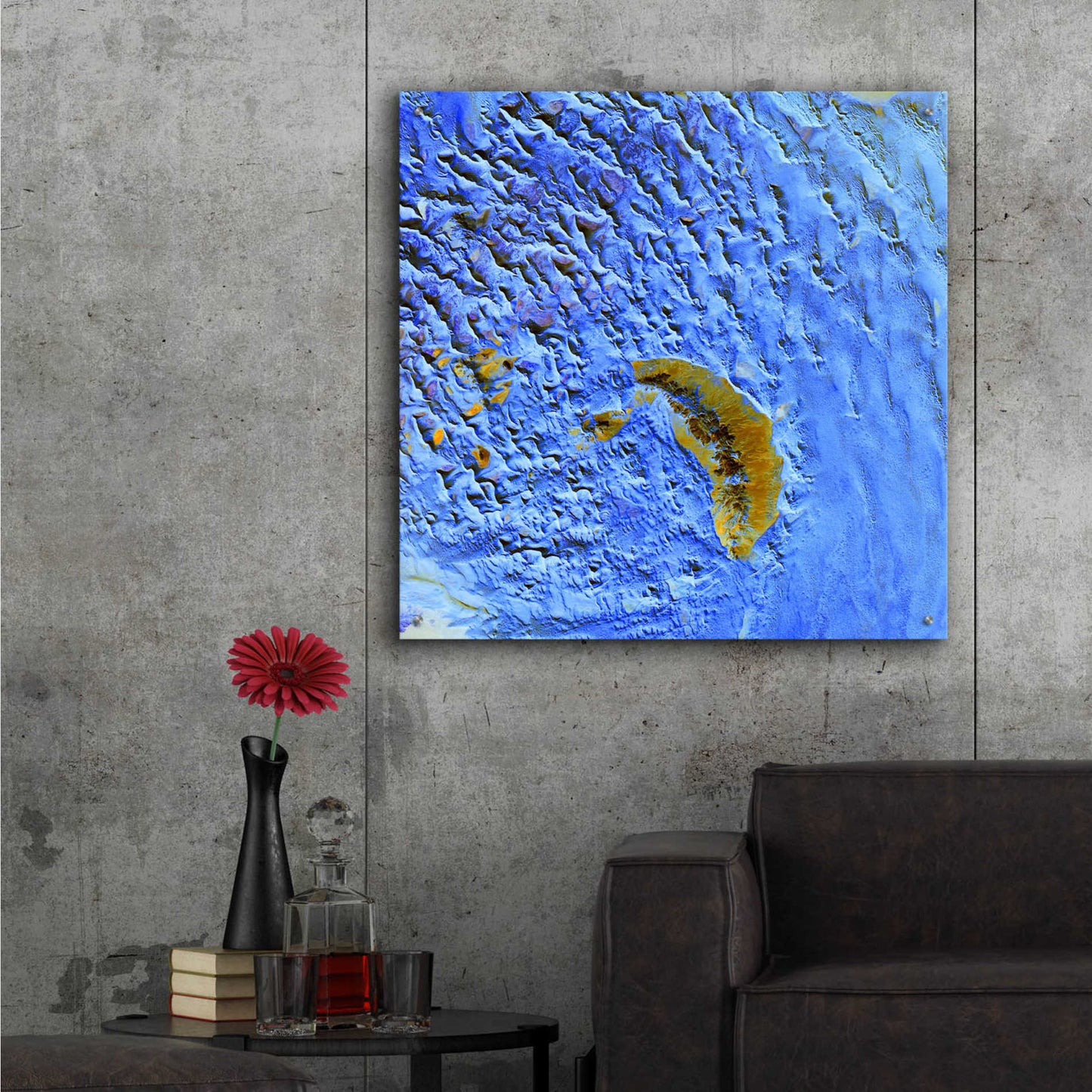 Epic Art 'Earth as Art: Sand Waves,' Acrylic Glass Wall Art,36x36