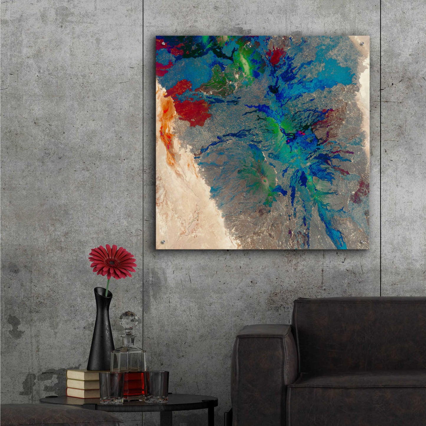 Epic Art 'Earth as Art: Torn Apart,' Acrylic Glass Wall Art,36x36