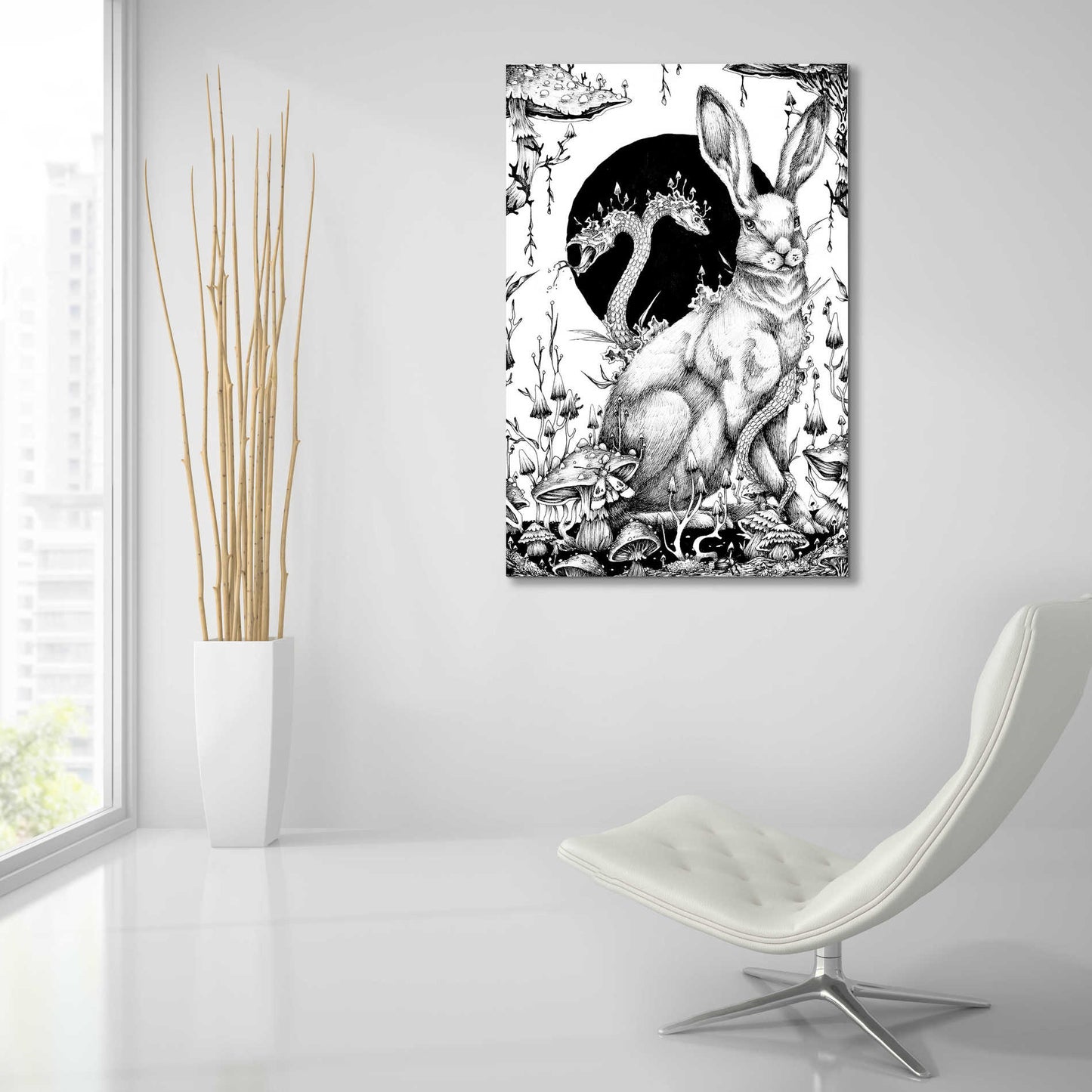 Epic Art 'Hare 2' by Avery Multer, Acrylic Glass Wall Art,24x36