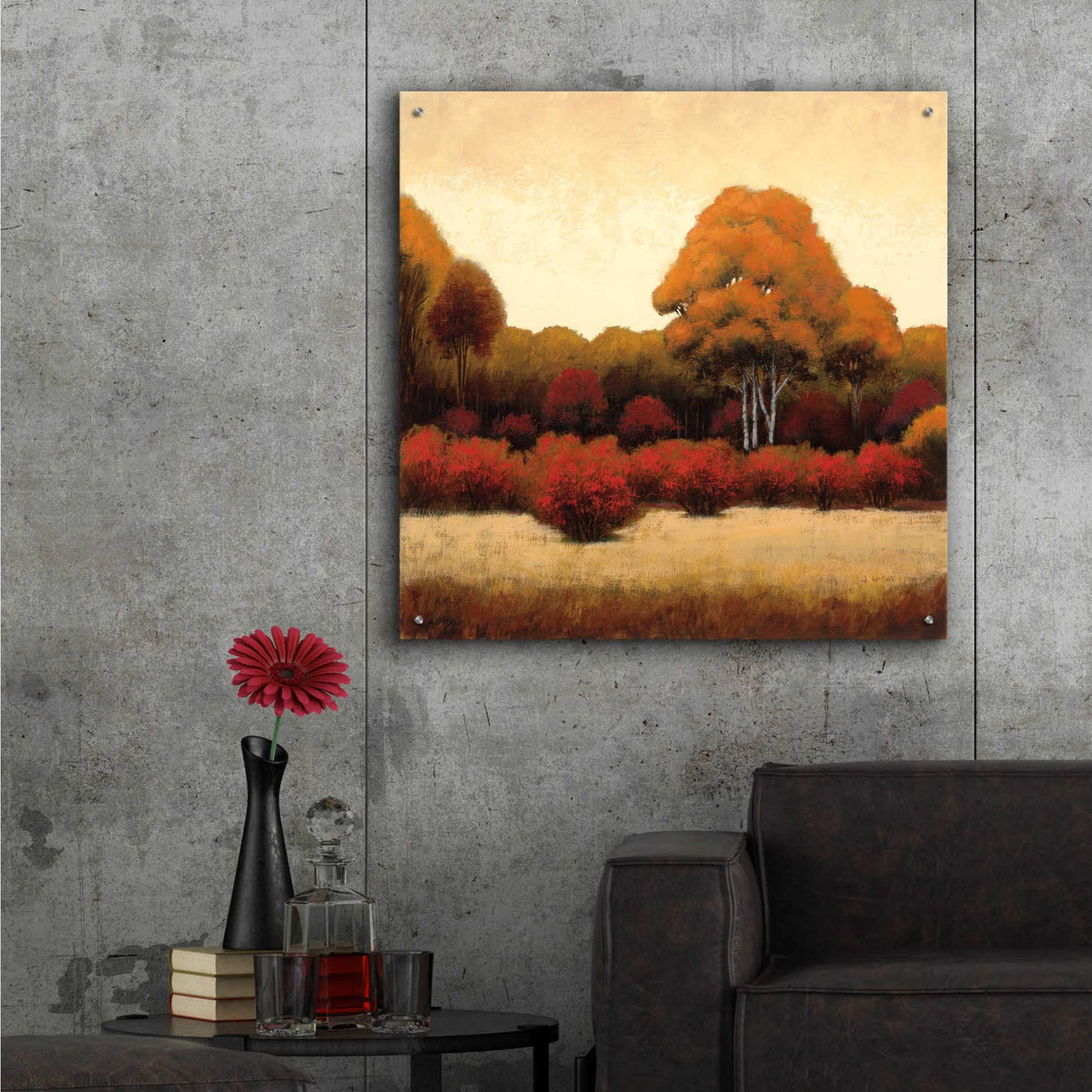 Epic Art 'Autumn Forest I' by James Wiens, Acrylic Glass Wall Art,36x36