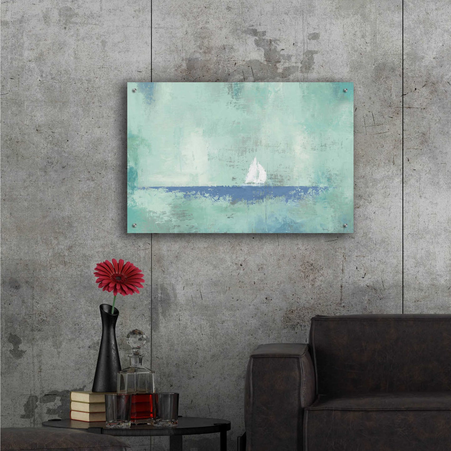Epic Art 'Sailboat Dream' by James Wiens, Acrylic Glass Wall Art,36x24