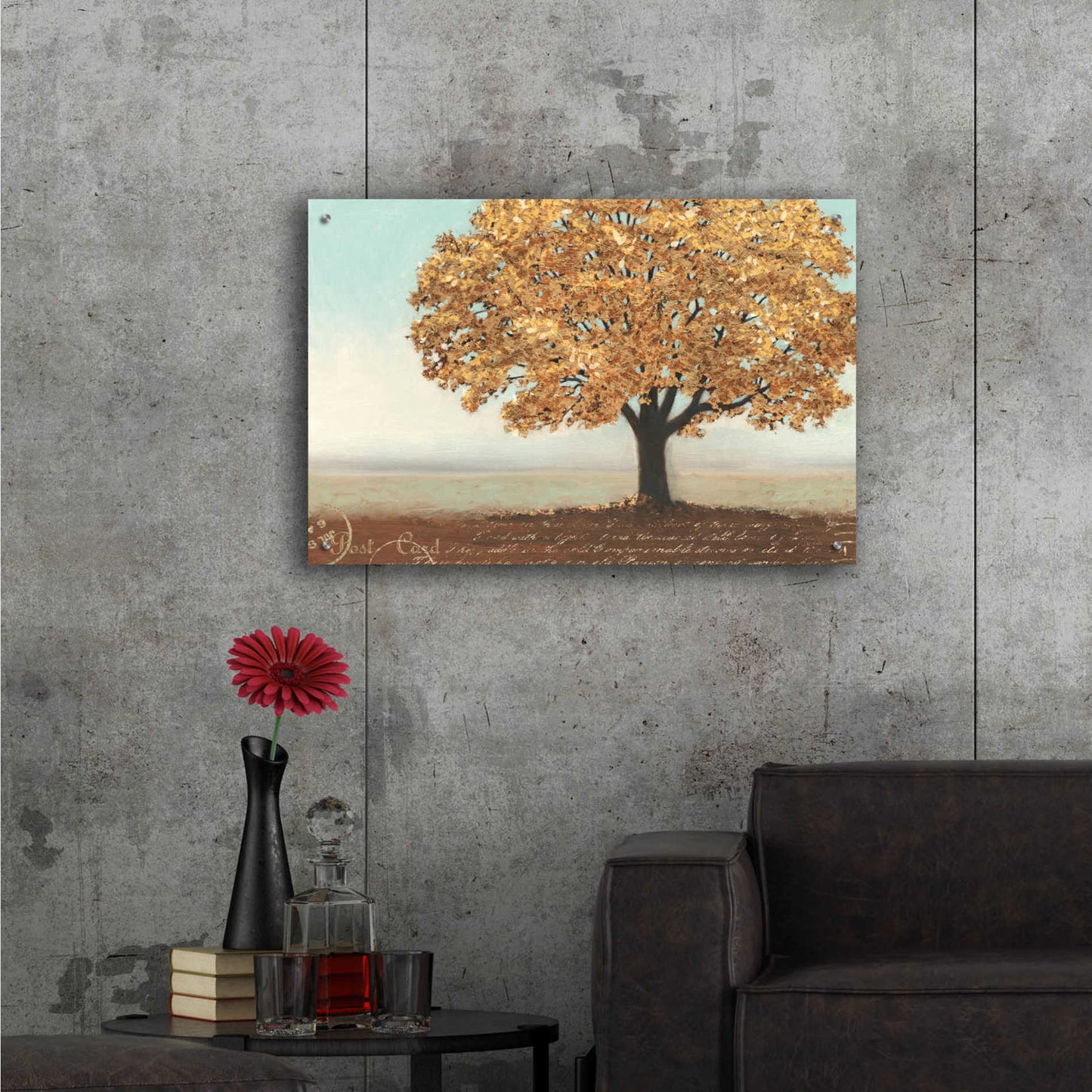 Epic Art 'Gold Reflections I' by James Wiens, Acrylic Glass Wall Art,36x24