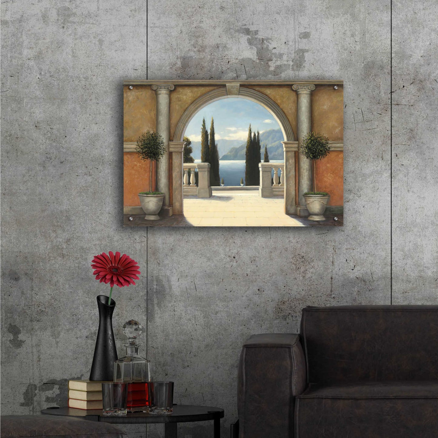 Epic Art 'Italian Balcony' by James Wiens, Acrylic Glass Wall Art,36x24