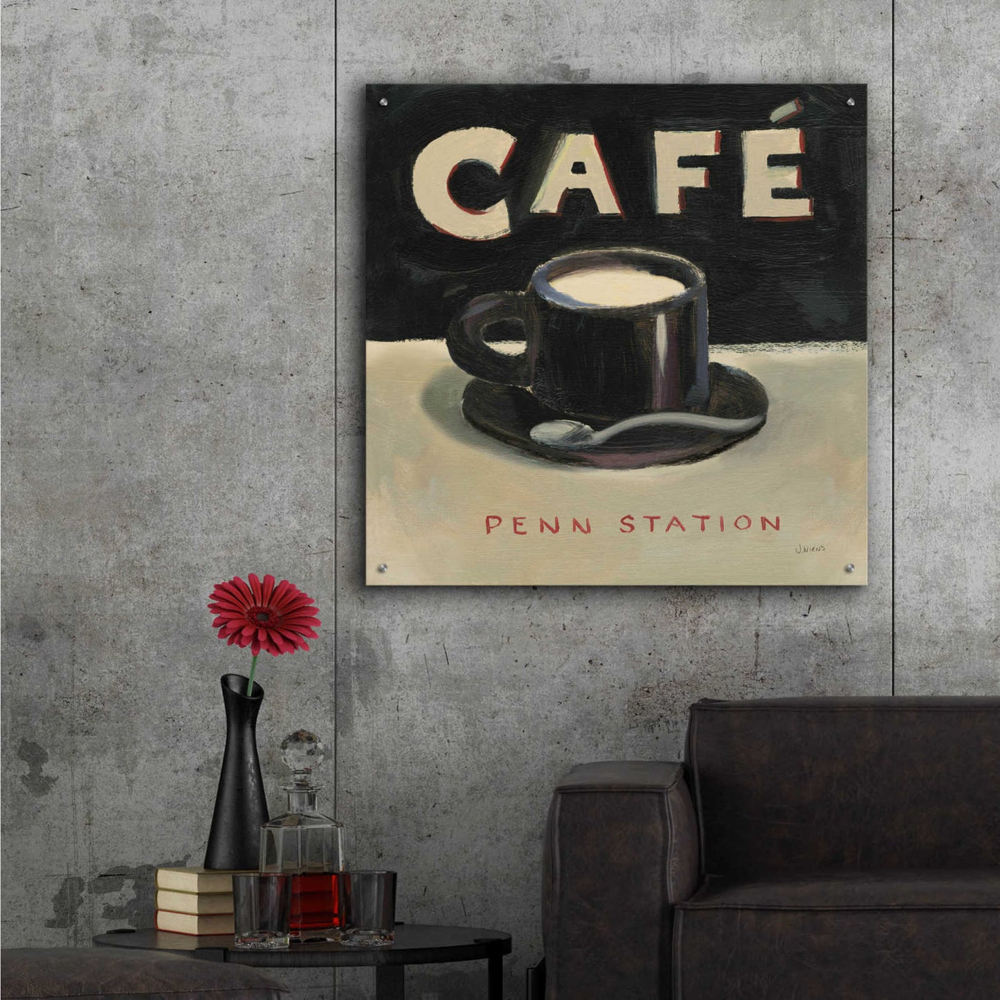 Epic Art 'Coffee Spot I' by James Wiens, Acrylic Glass Wall Art,36x36