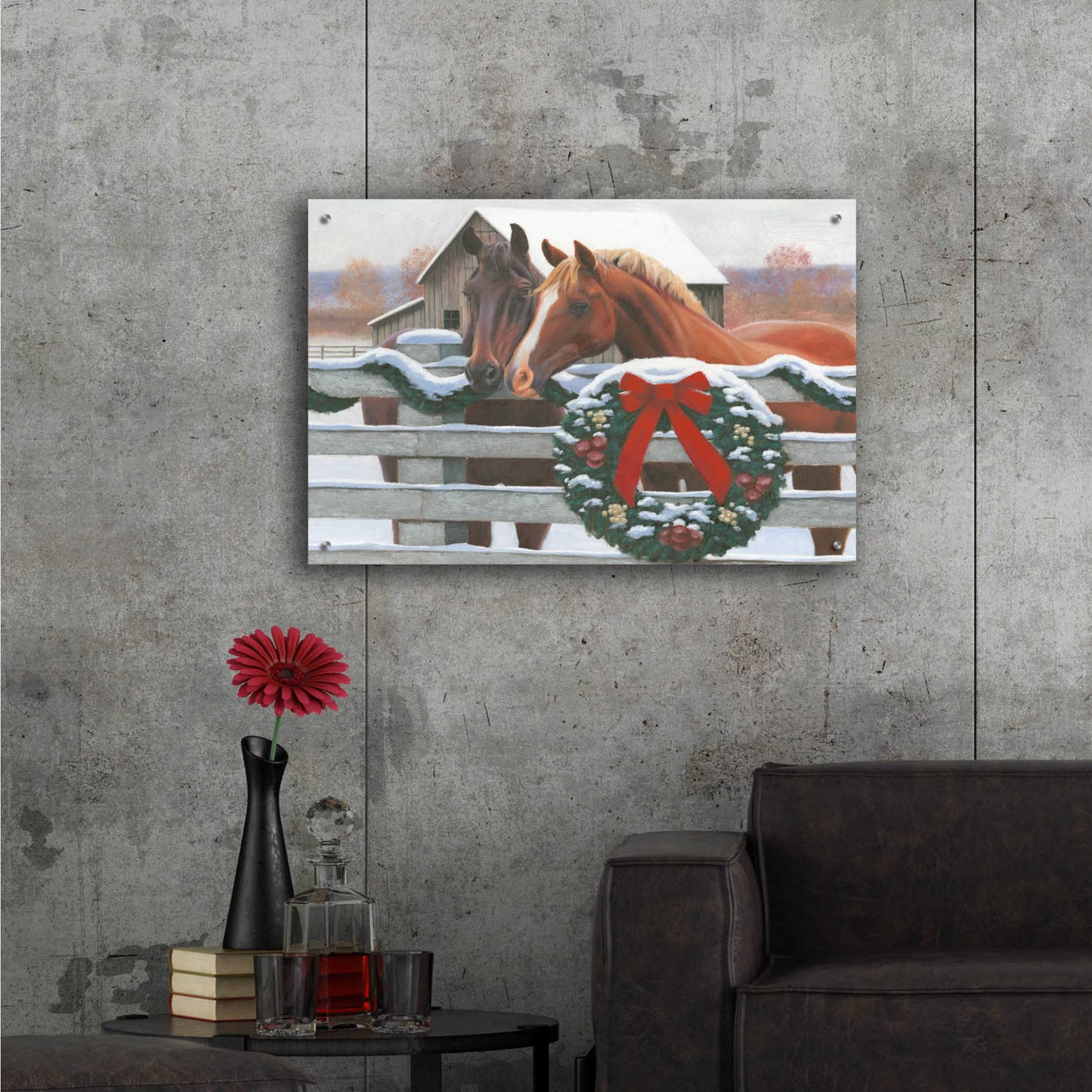 Epic Art 'Christmas in the Heartland II' by James Wiens, Acrylic Glass Wall Art,36x24