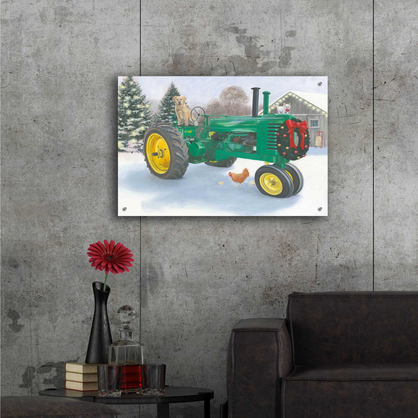 Epic Art 'Christmas in the Heartland III' by James Wiens, Acrylic Glass Wall Art,36x24