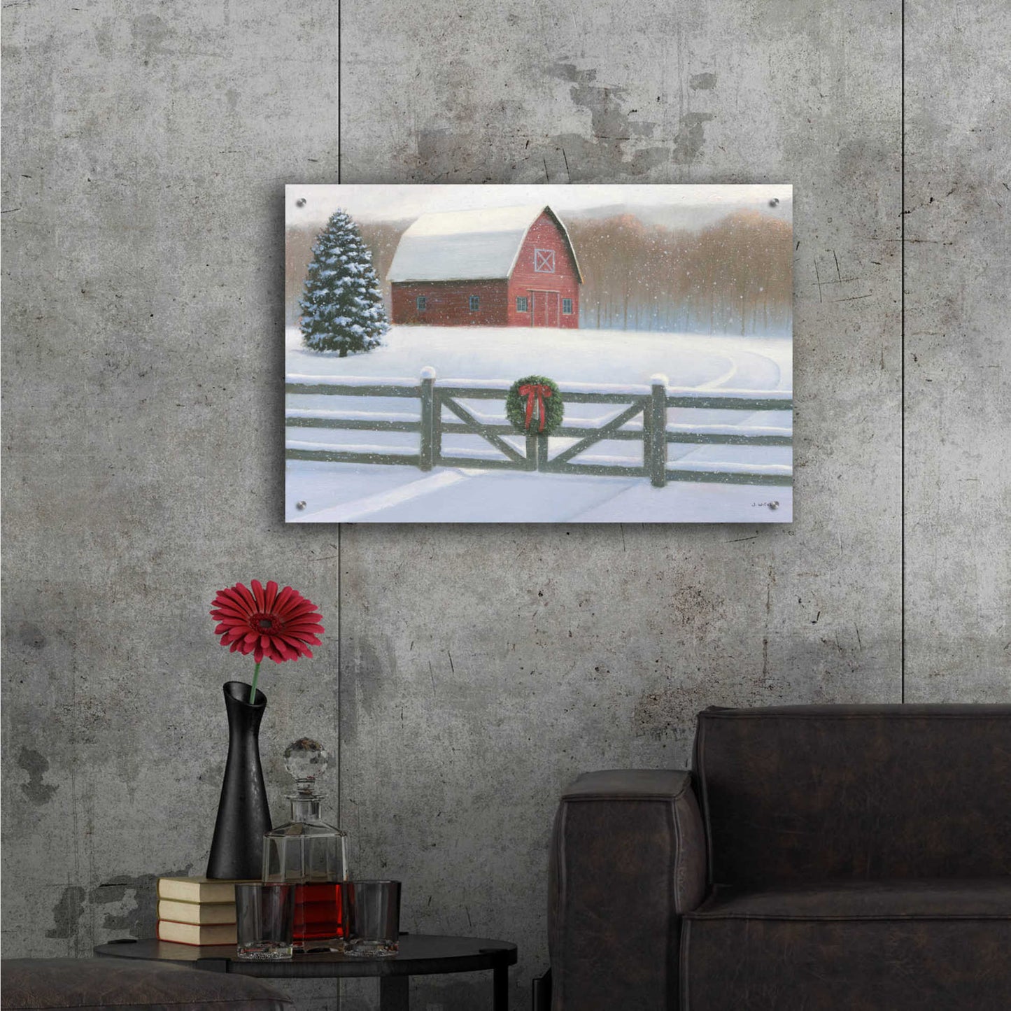 Epic Art 'Christmas Affinity VI' by James Wiens, Acrylic Glass Wall Art,36x24